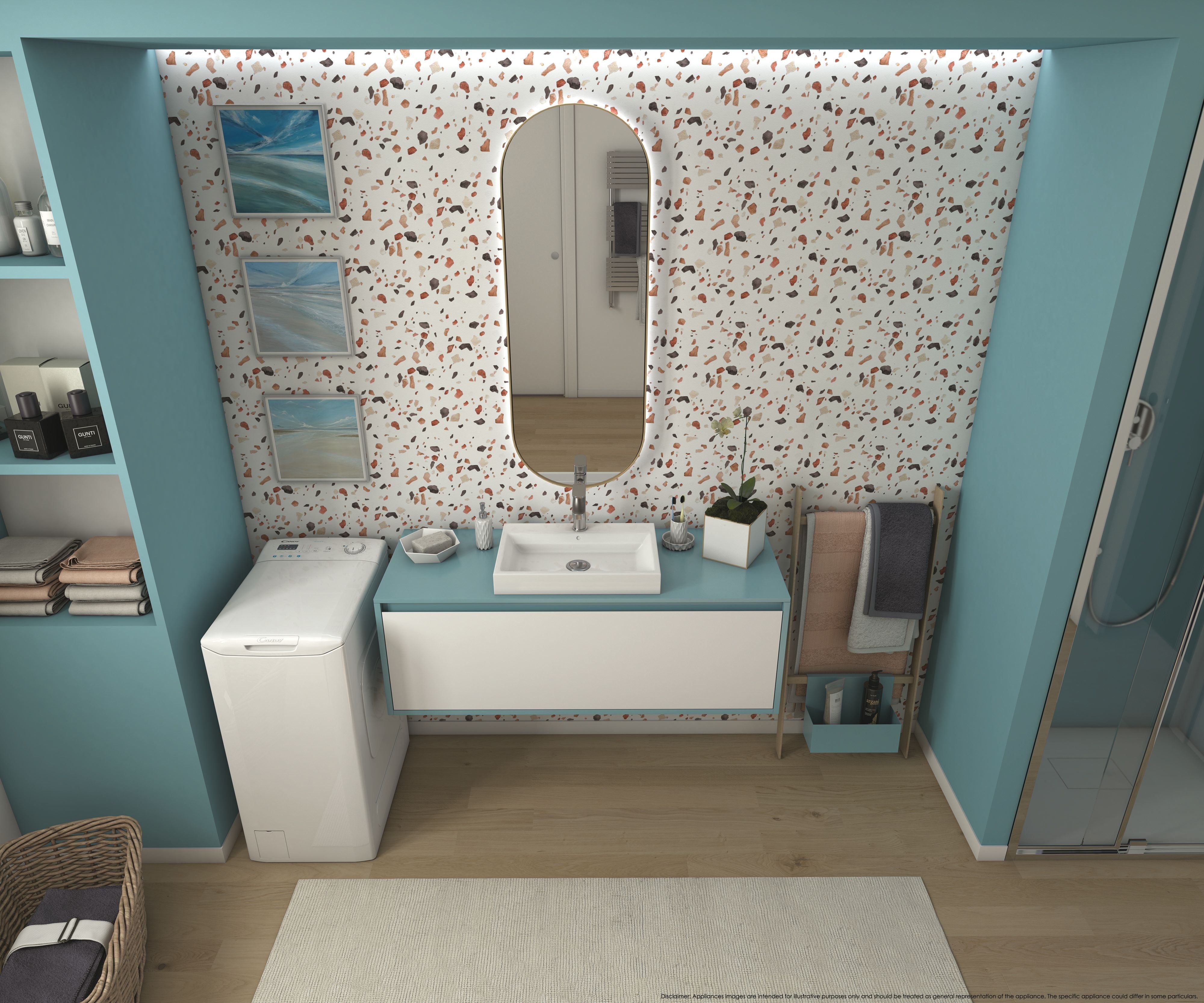 Lavatrice Libera Installazione Caricamento Dall'Alto Candy Smart CST 282D2/1-11 8 kg 1200 Giri/min Bianco