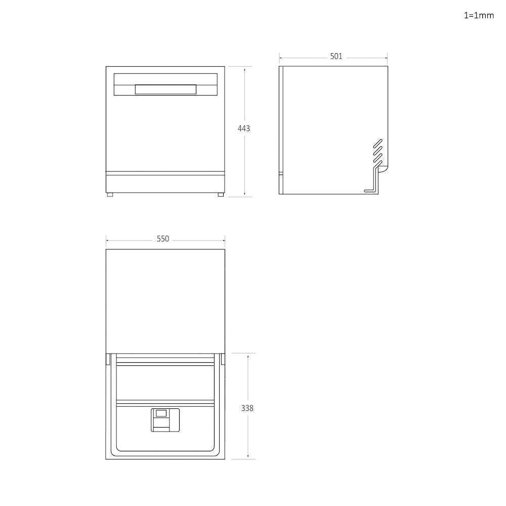 Lavastoviglie Libera installazione Candy RapidÓ CP 6E51LS 6 Coperti Classe E