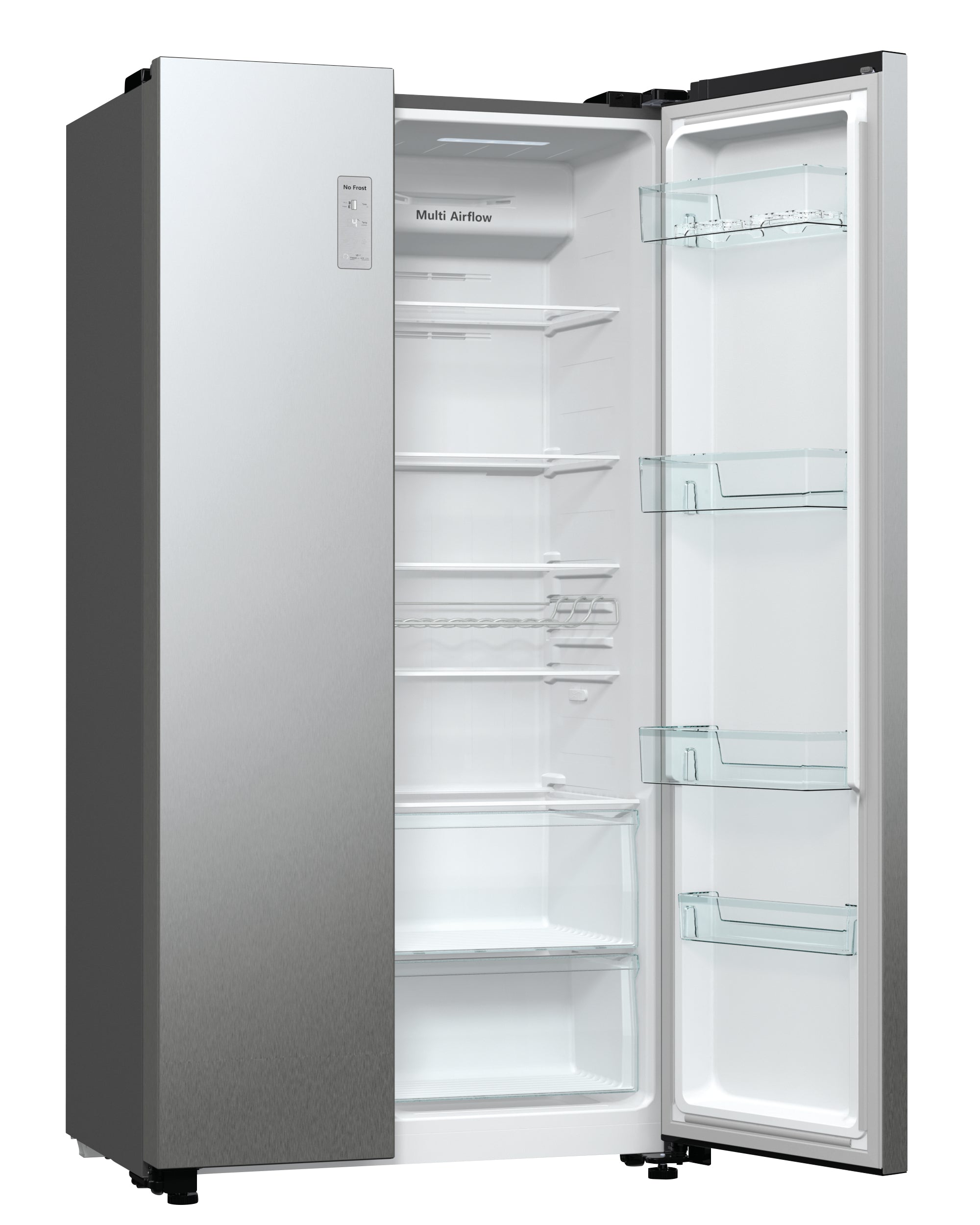 Frigorifero Side-By-Side Libera Installazione Hisense RS711N4AC 550L Classe E Acciaio inox