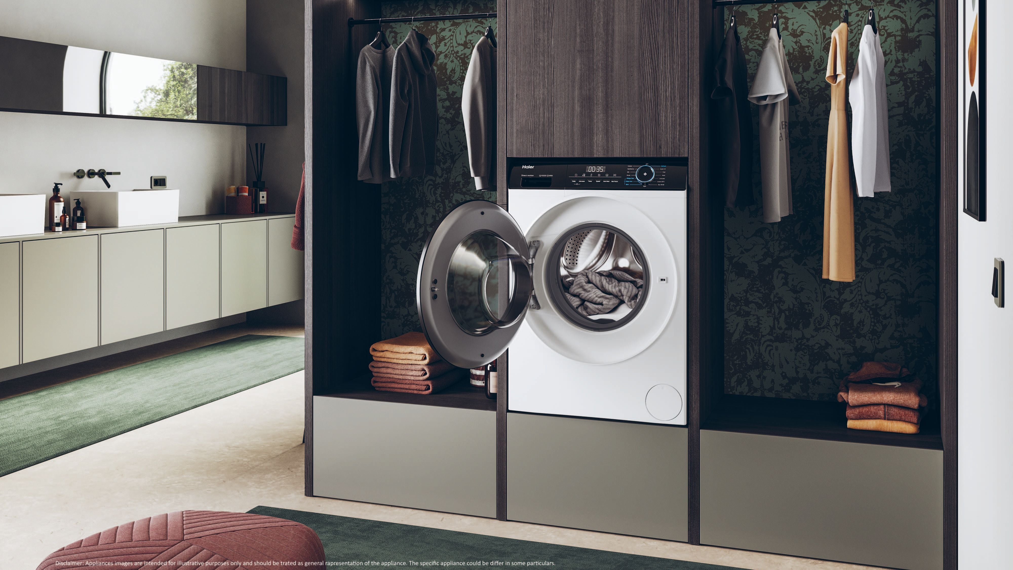 Lavatrice Libera Installazione Caricamento Frontale Haier I-Pro Series 3 HW80-B14939 8 kg 1400 Giri/min Bianco Classe A