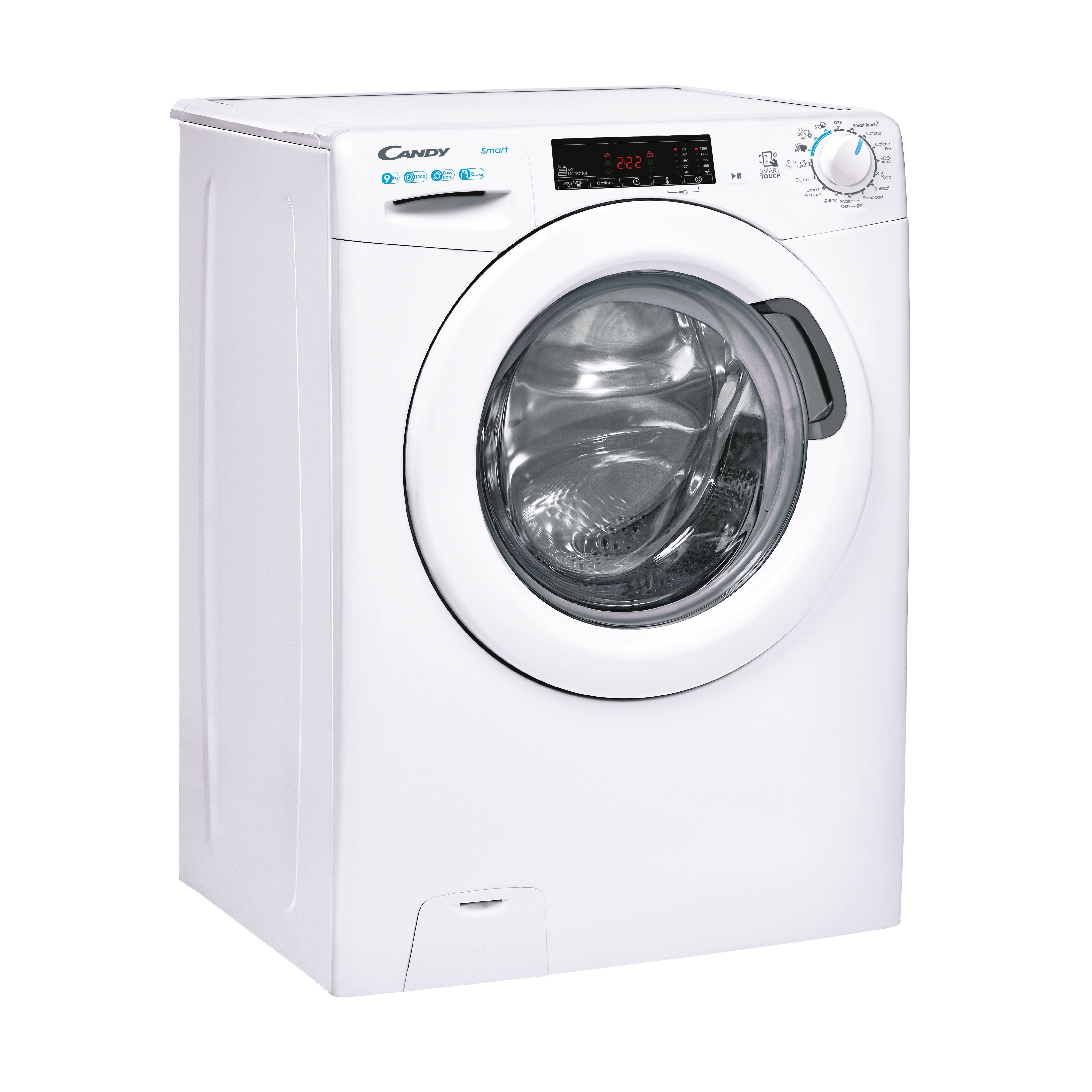 Lavatrice Libera Installazione Caricamento Frontale Candy Smart CSS129TW4-11 9 kg 1200 Giri/min Bianco