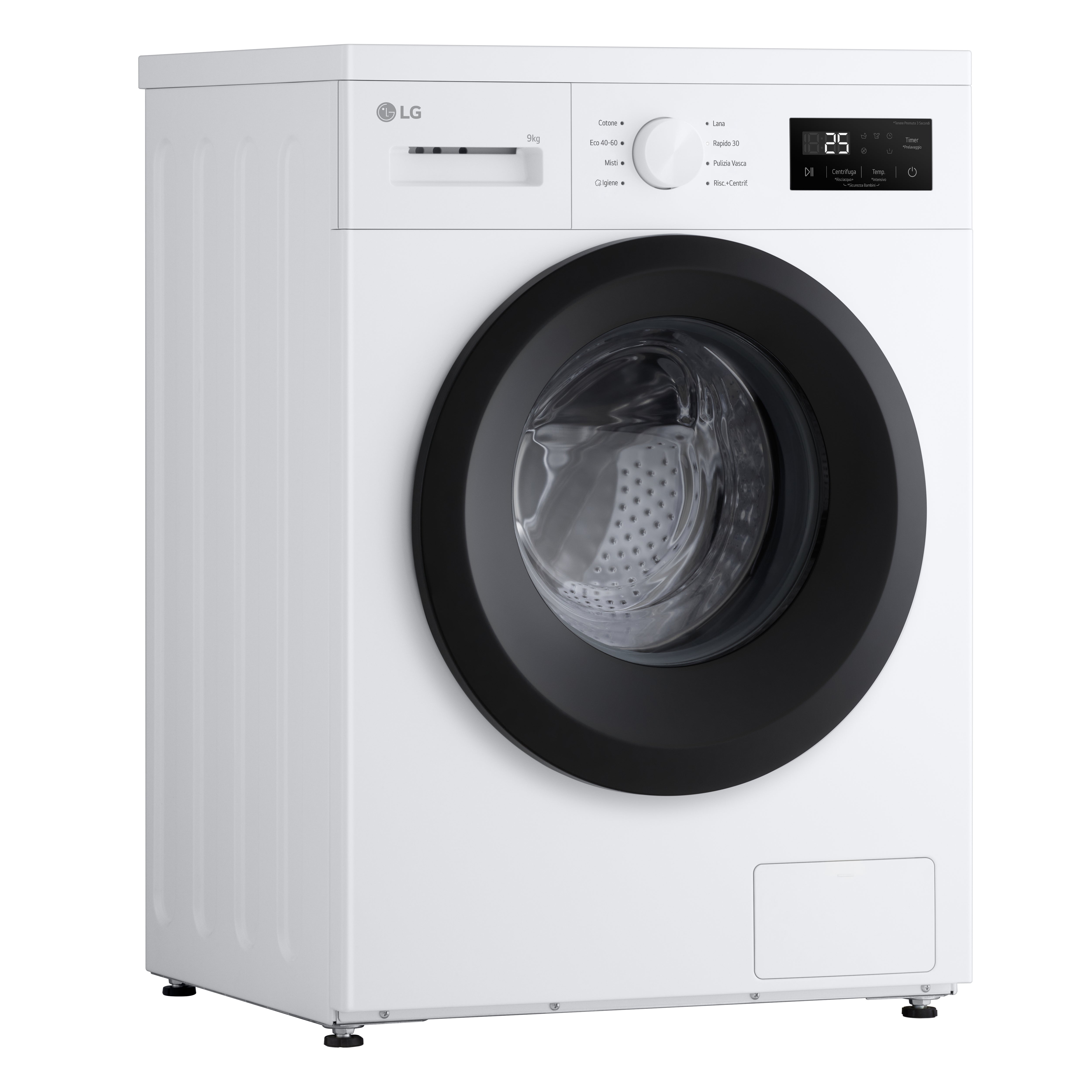 Lavatrice a Vapore Libera Installazione Caricamento Frontale LG F4NA1009NWK  9 kg, 1400 Giri, Classe A
