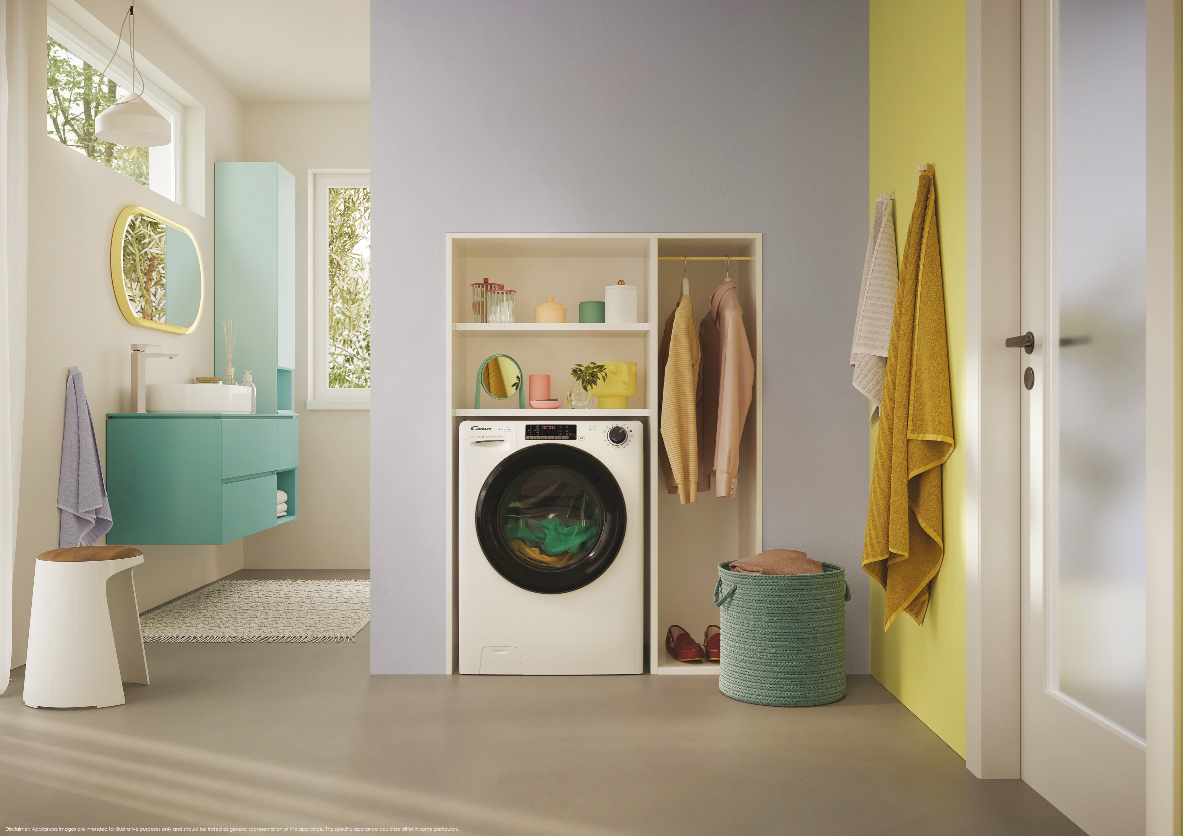 Lavatrice Libera Installazione Caricamento Frontale Candy Smart Pro Inverter CSO4136TWMB5-S 13 kg Bianco Classe A