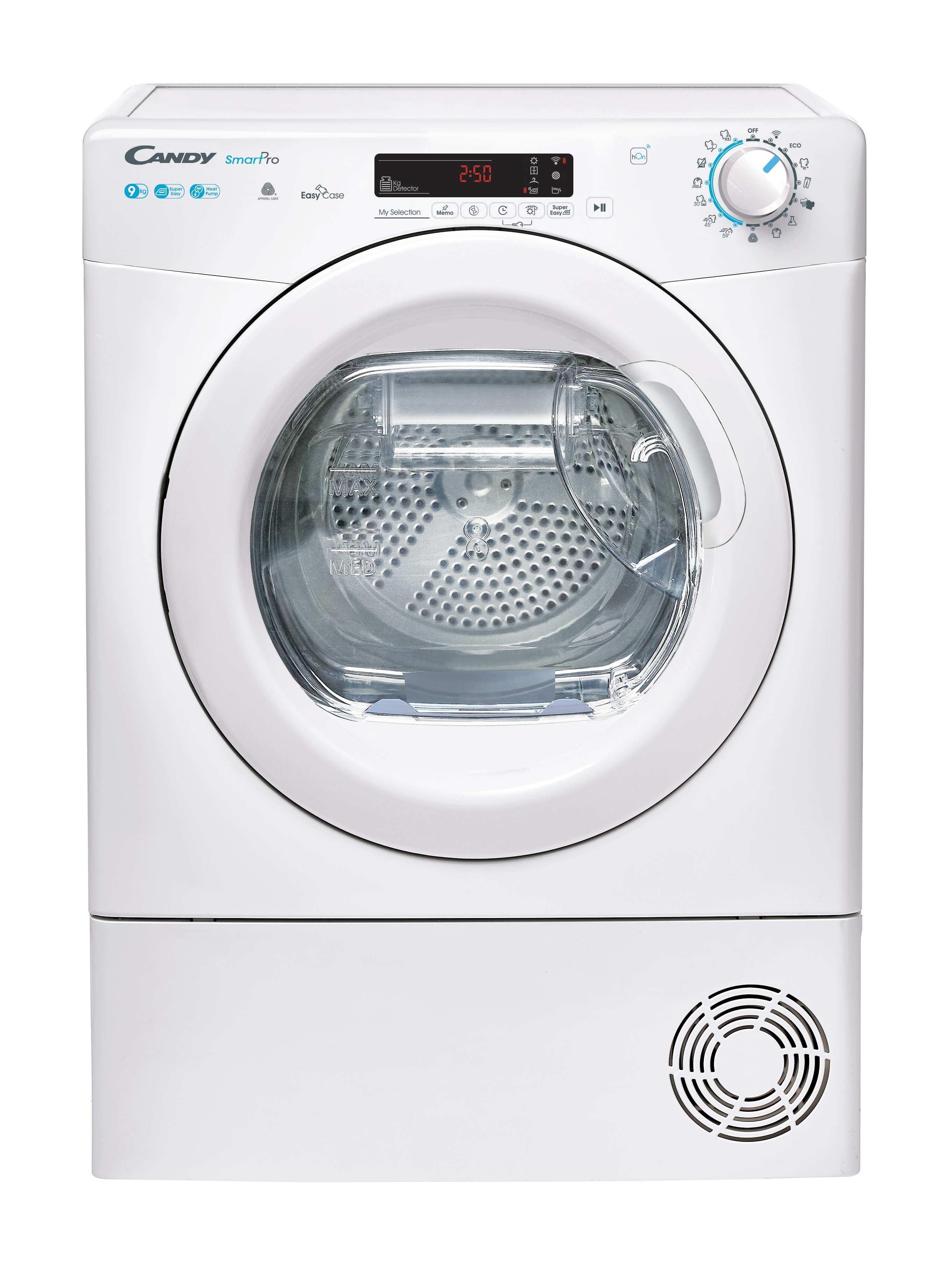 Asciugatrice Libera Installazione Caricamento Frontale Candy Smart Pro CSOE H9A2DE-S 9 kg A++ Bianco