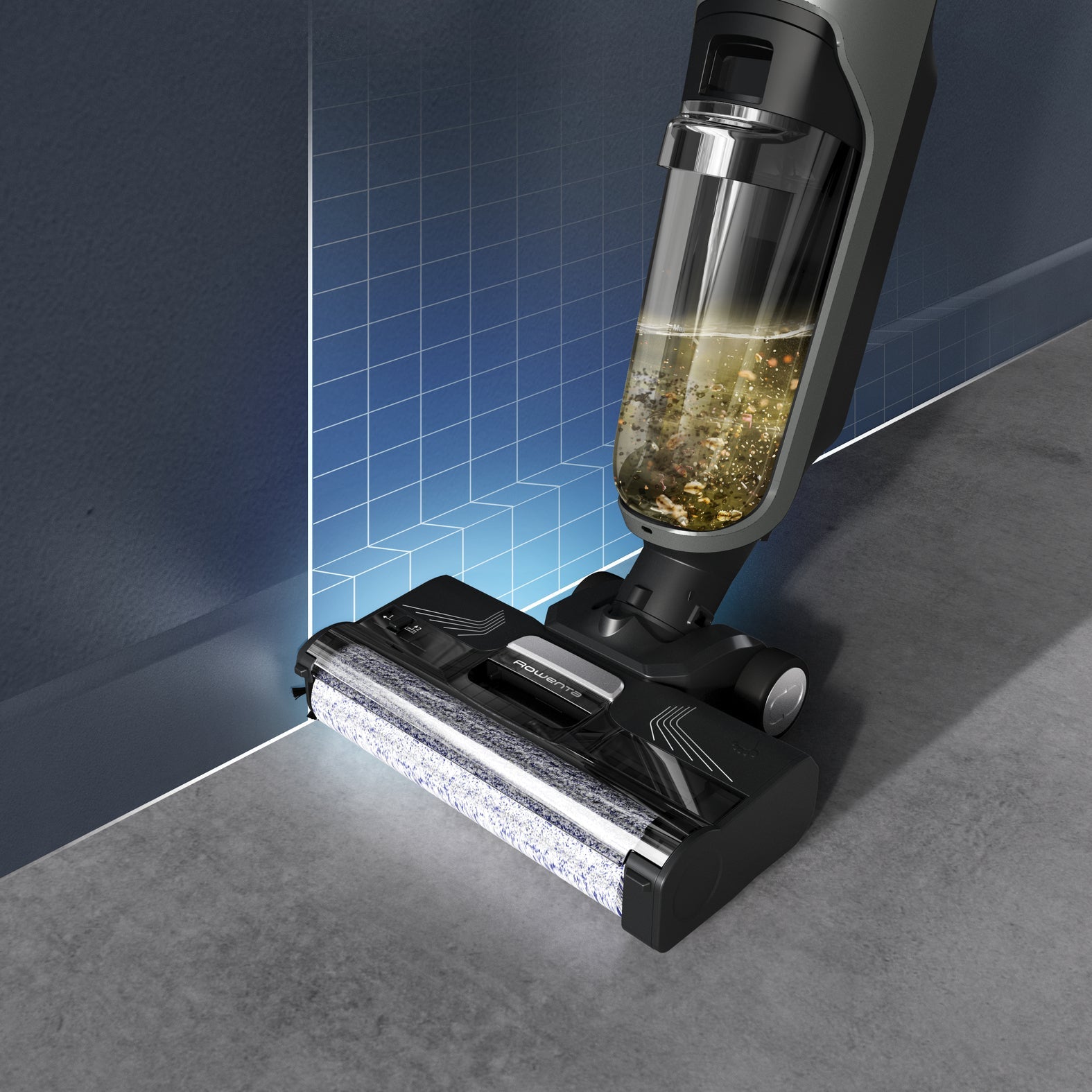 Lavapavimenti Senza Fili Rowenta X-Clean 4 GZ5035 200W Grigio