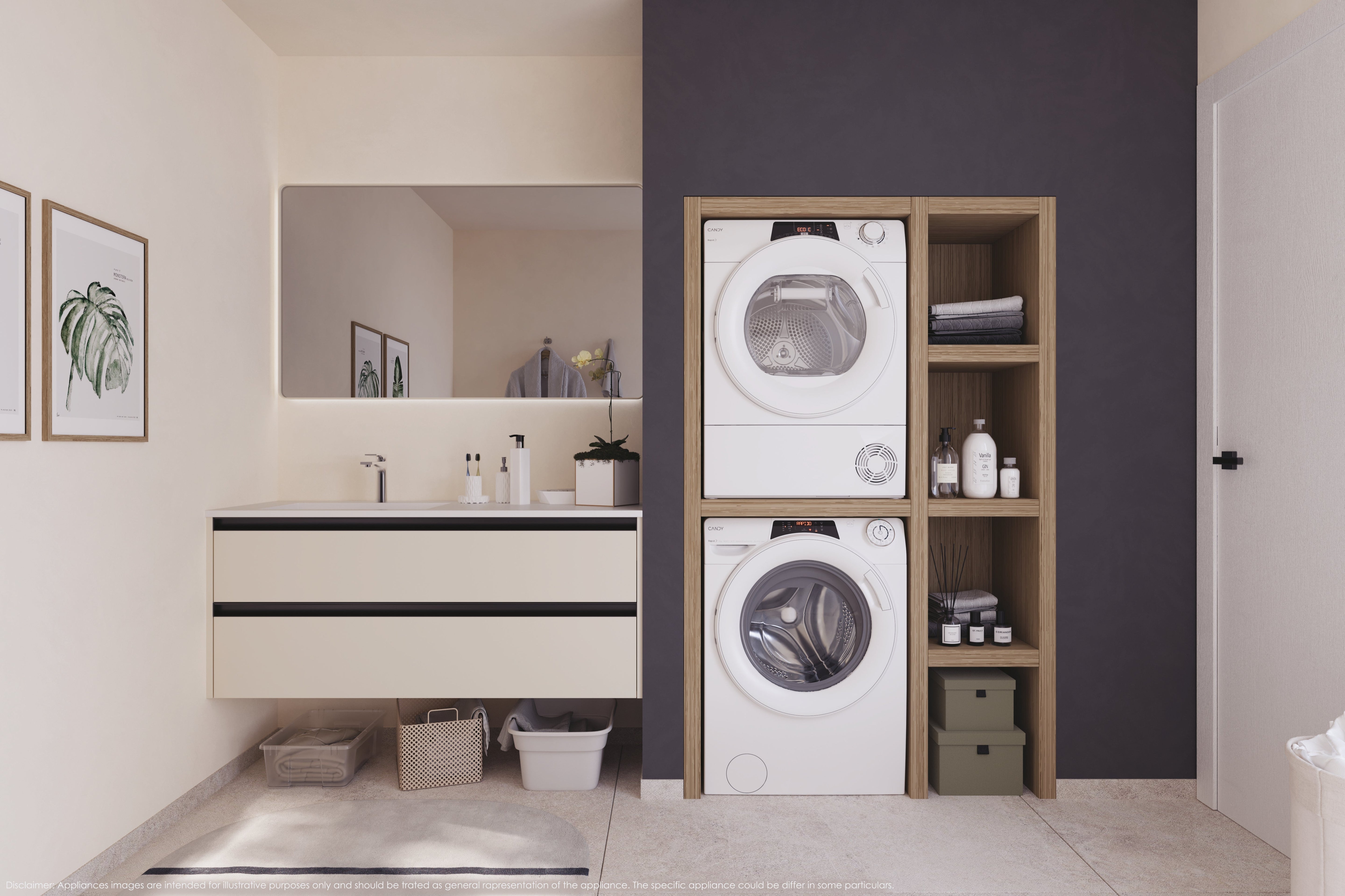 Lavatrice Libera Installazione Caricamento Frontale Candy RapidÓ RO 14104DWMT/1-S 10 kg 1400 Giri/min Bianco Classe A