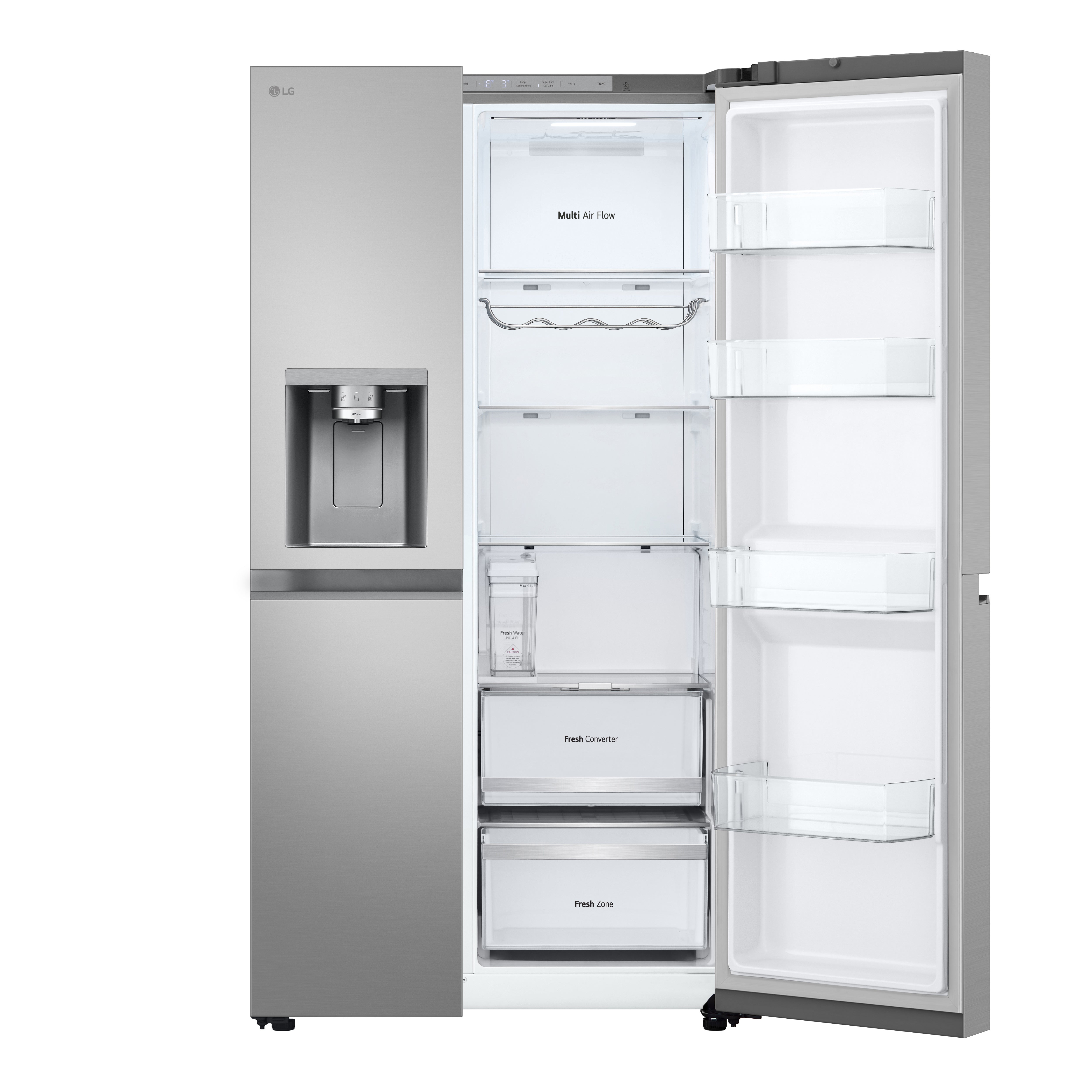 Frigorifero Side-by-Side Libera Installazione LG GSLE81PYBC 628L Classe C Wi-Fi Prime Silver