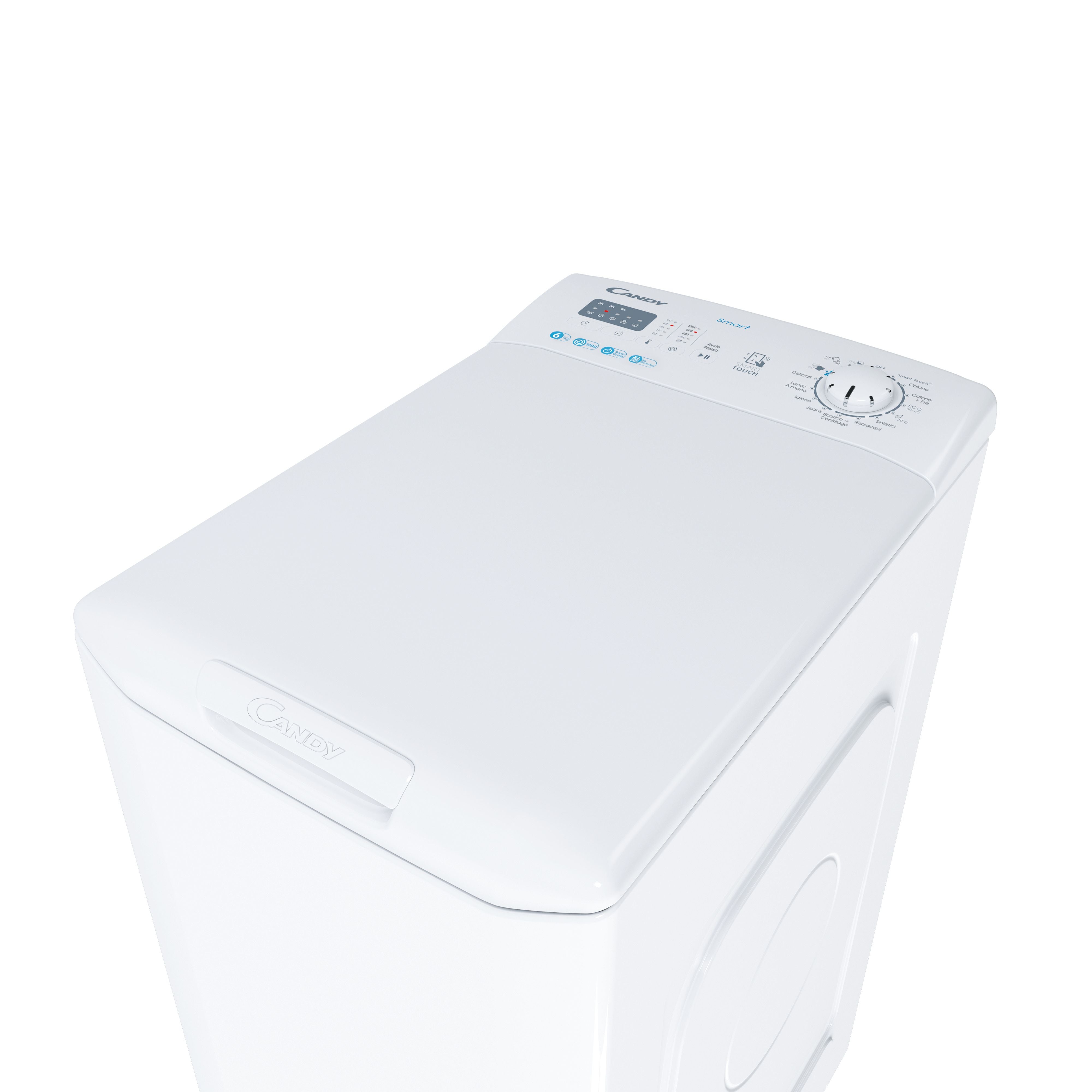 Lavatrice Libera Installazione Caricamento Dall'Alto Candy Smart CST 06LE/1-11 6 kg 1000 Giri/min Bianco