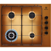 Piano Cottura a Gas Da Incasso Electrolux EGS6414T Ottone 60 cm 4 Fornello(i)