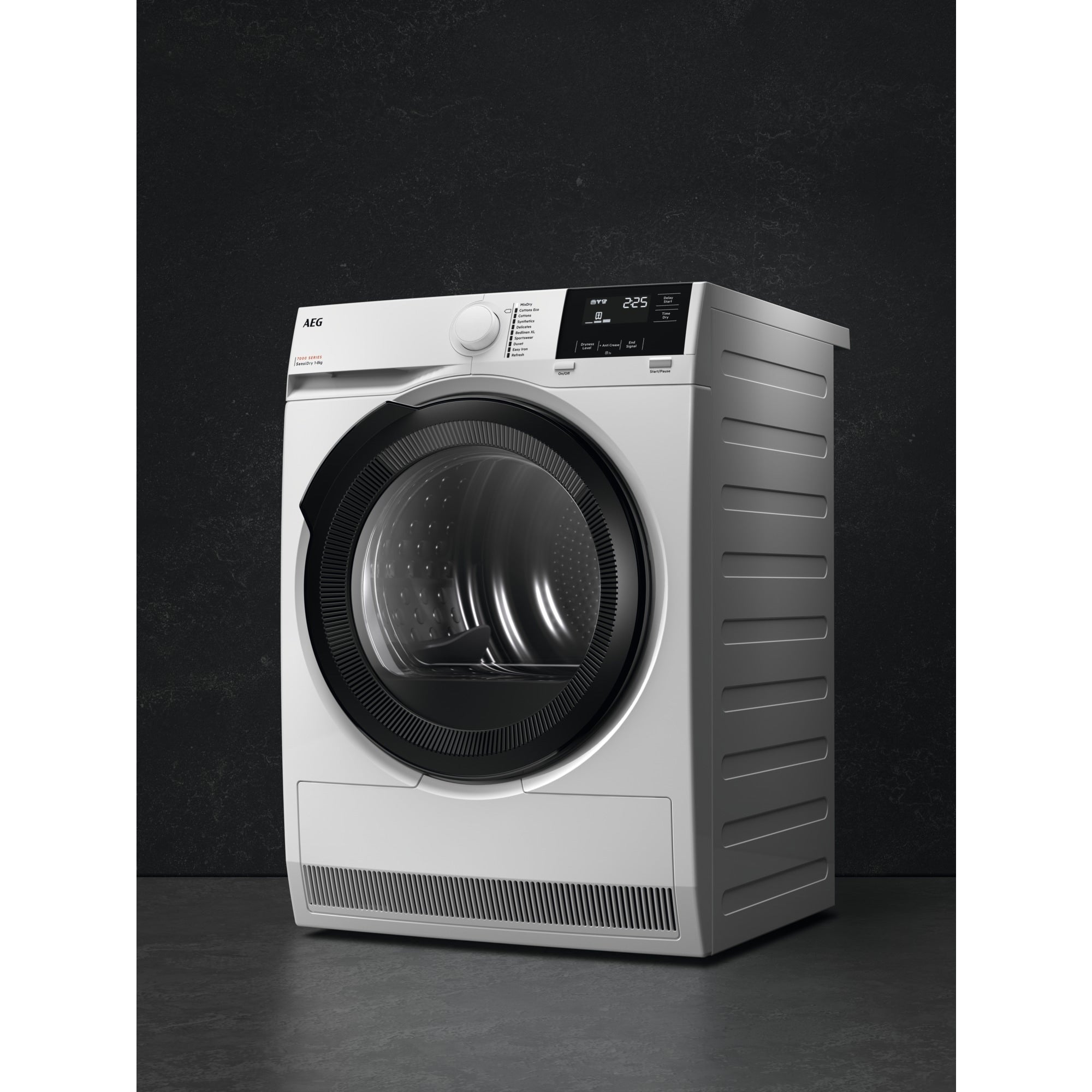 Asciugatrice Libera Installazione Caricamento Frontale AEG Series 7000 SensiDry TR7HG9C 9 Kg Bianco Classe C