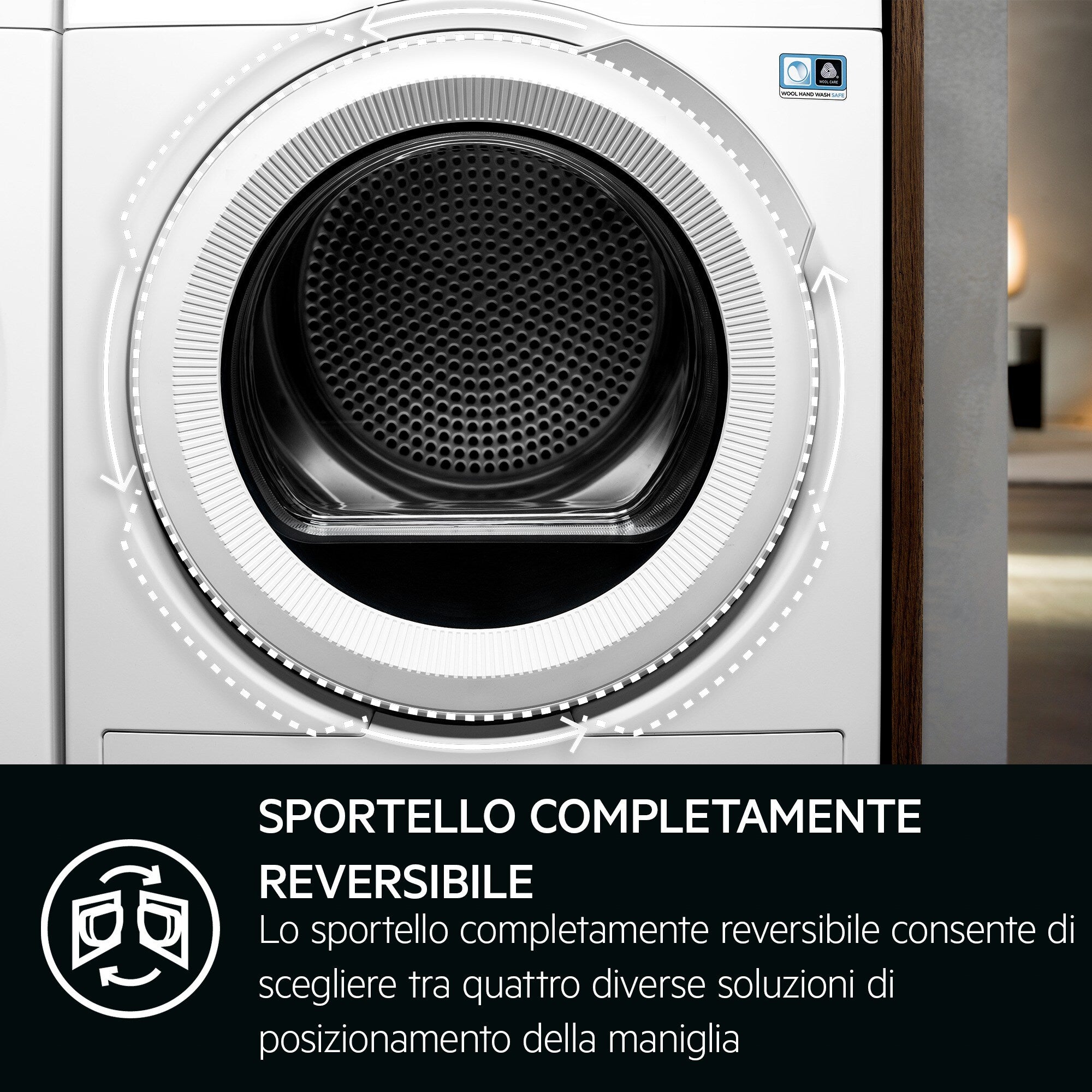 Asciugatrice Libera Installazione Caricamento Frontale AEG Series 7000 SensiDry TR7HG8C 8 Kg Bianco Classe C