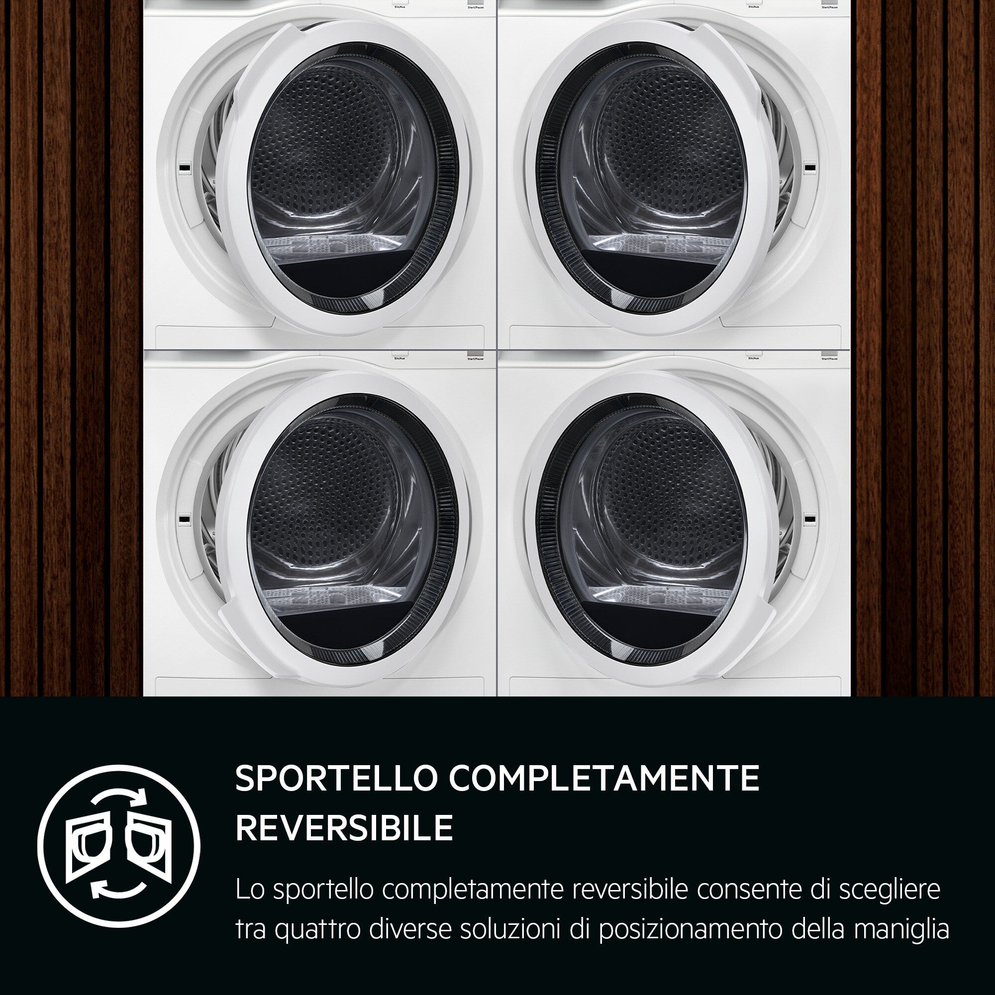 Asciugatrice Libera Installazione Caricamento Frontale AEG Series 7000 SensiDry TR7HG9C 9 Kg Bianco Classe C