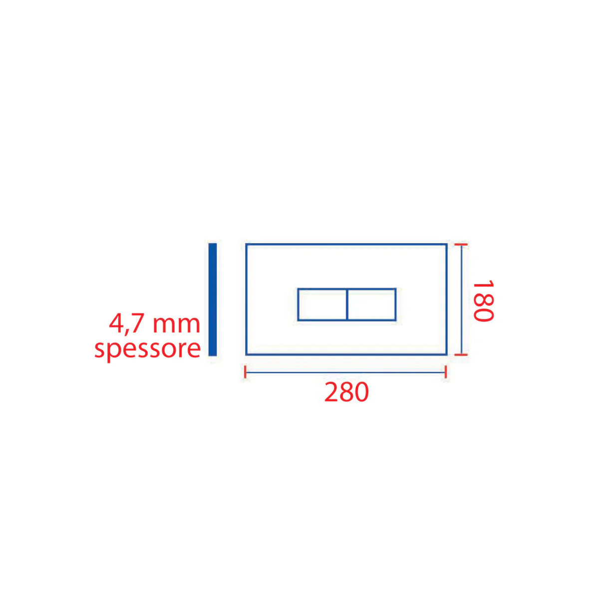 Pucciplast Rinnova Kit Di Trasformazione Per Placche Serie Eco Linea CROMATA 4,7 mm Cod. 80139562