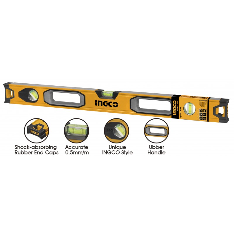 INGCO Livella in Alluminio Misure 80/100cm