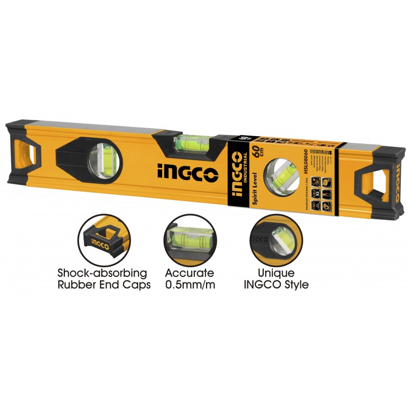 INGCO Livella in Alluminio Misure 40/60cm