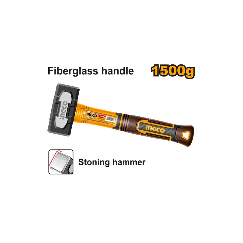 INGCO Mazza con Impugnatura in Vetroresina 1500 gr