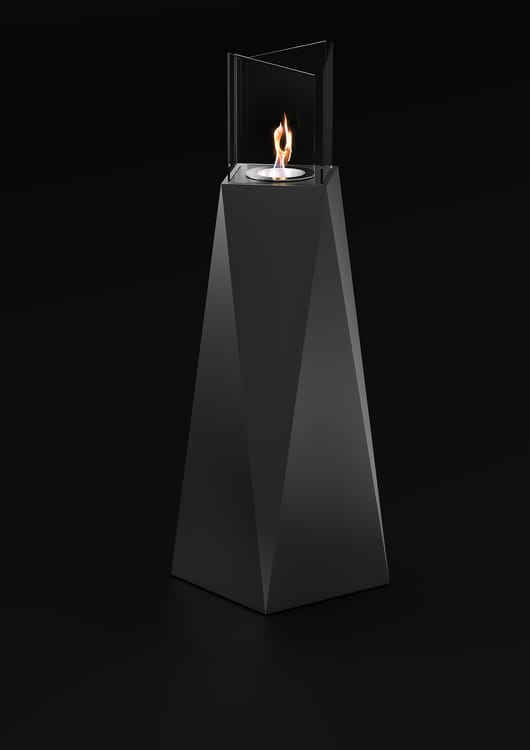 TECNOAIR SYSTEM Camino a Bioetanolo Ruby da Pavimento Modello NAIROBI Da 1,5 kW - Colore Nero