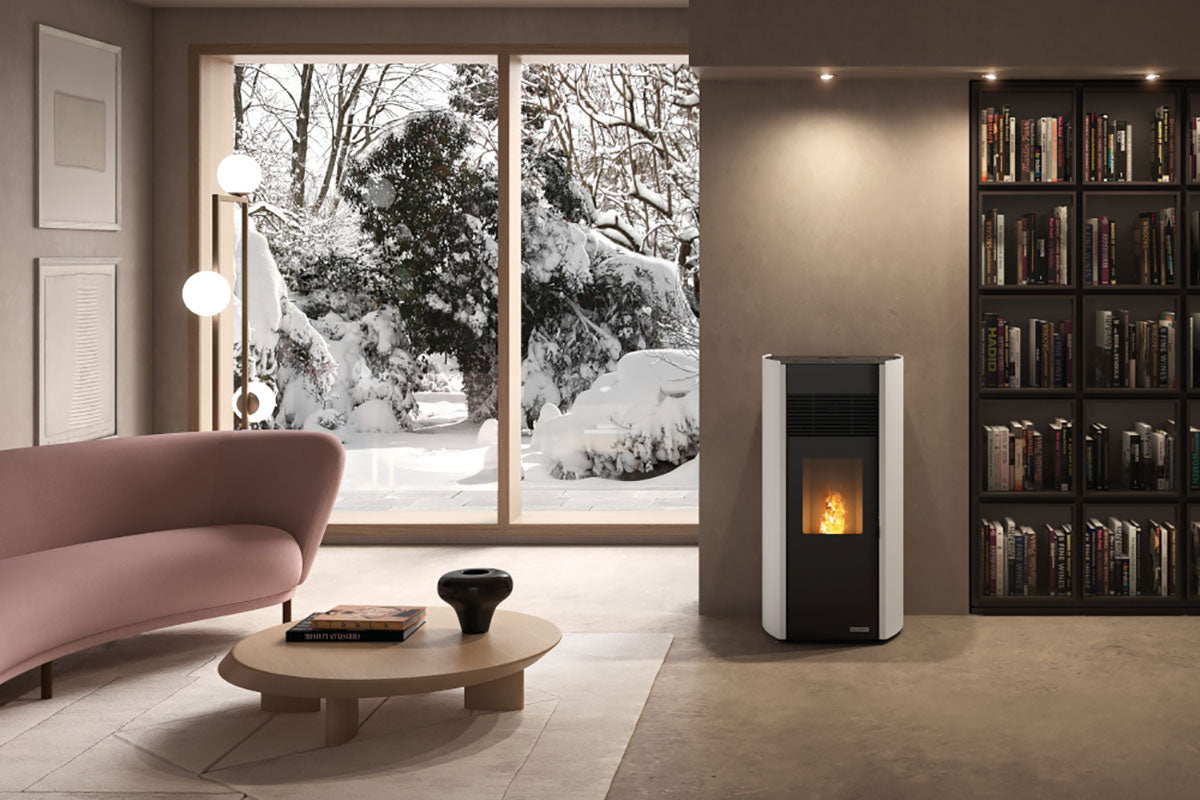 Stufa a Pellet ad Aria Palazzetti Ecofire Milù 8 Kw - Vari Colori