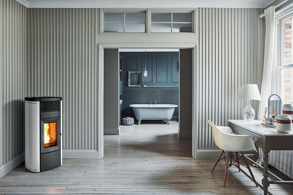 Stufa a Pellet MCZ Musa Hydromatic 24 R Maestro Plus Da 24 Kw Vari Colori