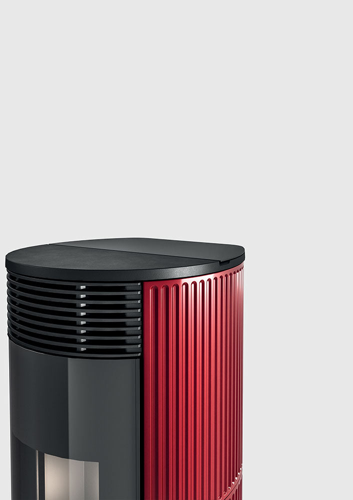 Stufa a Pellet Tonda MCZ Pad Hydromatic 18 R Maestro Plus Da 18 Kw Vari Colori