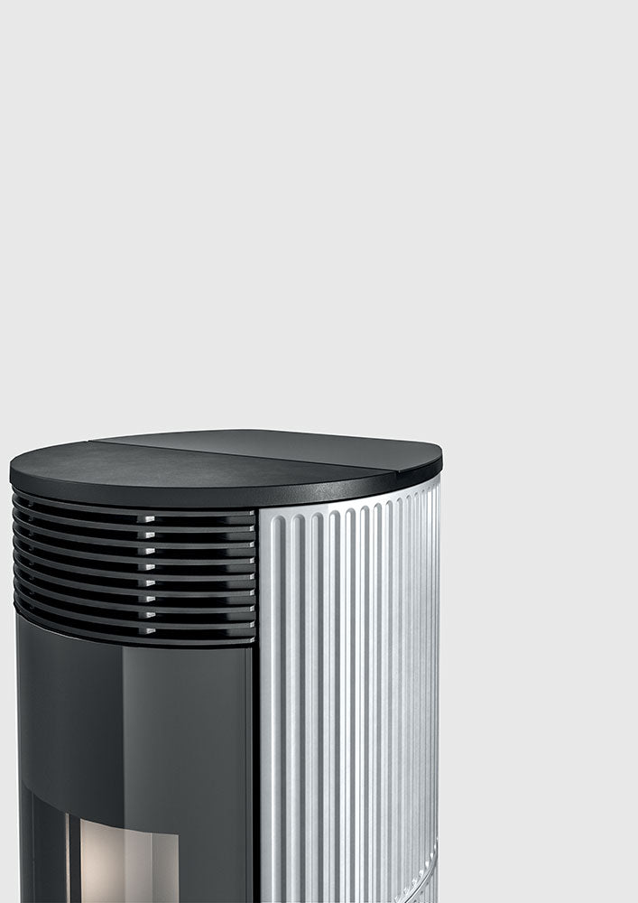 Stufa a Pellet Tonda MCZ Pad Hydromatic 24 R Maestro Plus Da 24 Kw Vari Colori