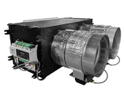 AIR CONTROL Plenum Cablato Motorizzato 4 Stacchi Diametro 200 - Interfaccia a Filo + Kit Comando Radio