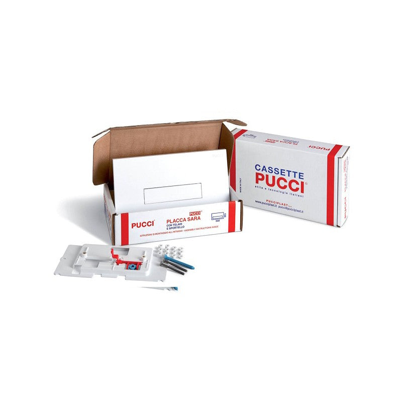 Pucciplast Rinnova Kit Di Trasformazione Per Placche Serie Sara BIANCA 12 mm Cod. 80179660