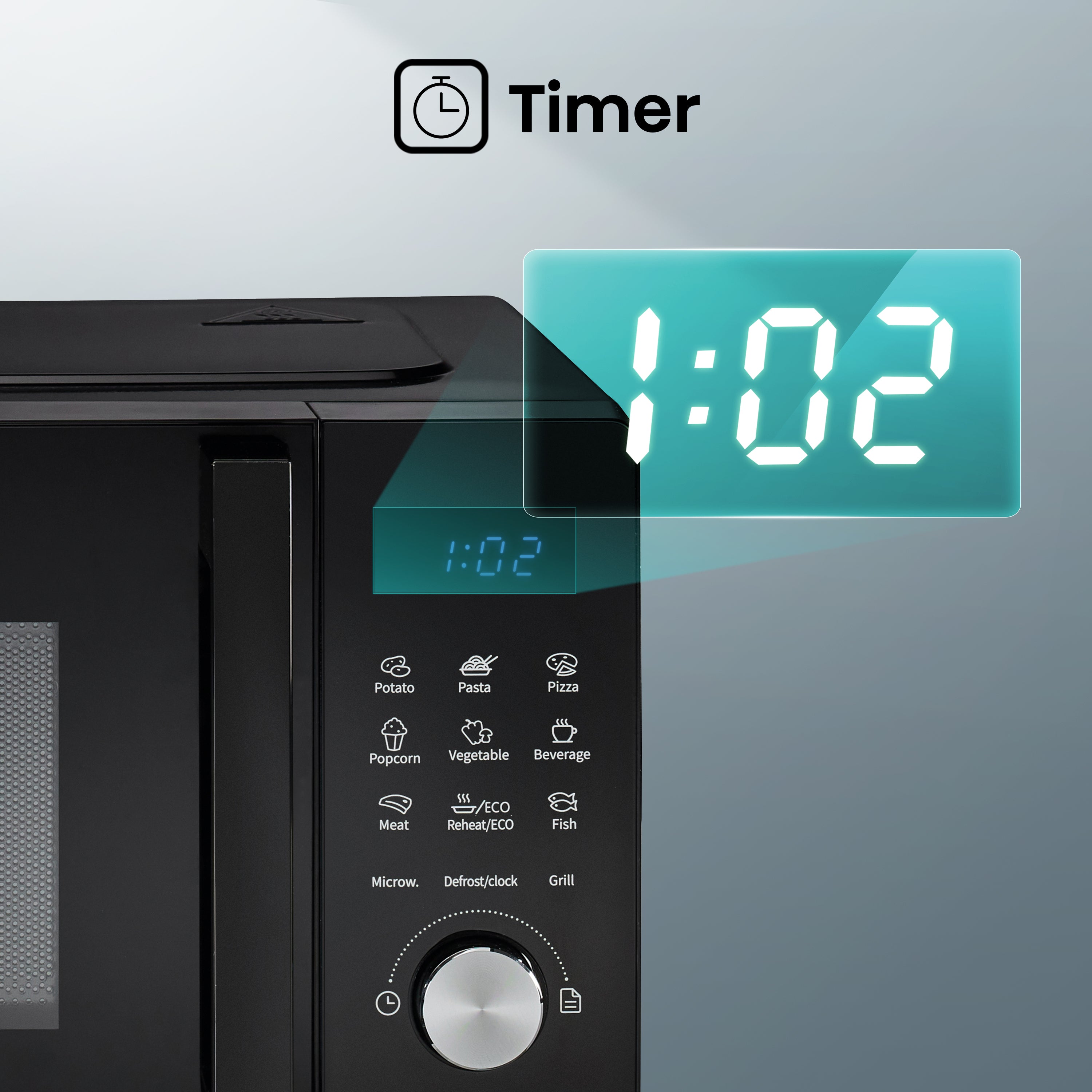 Microonde Grill Libera Installazione Hisense H20MOBSD1HG Nero 700 W (20L)