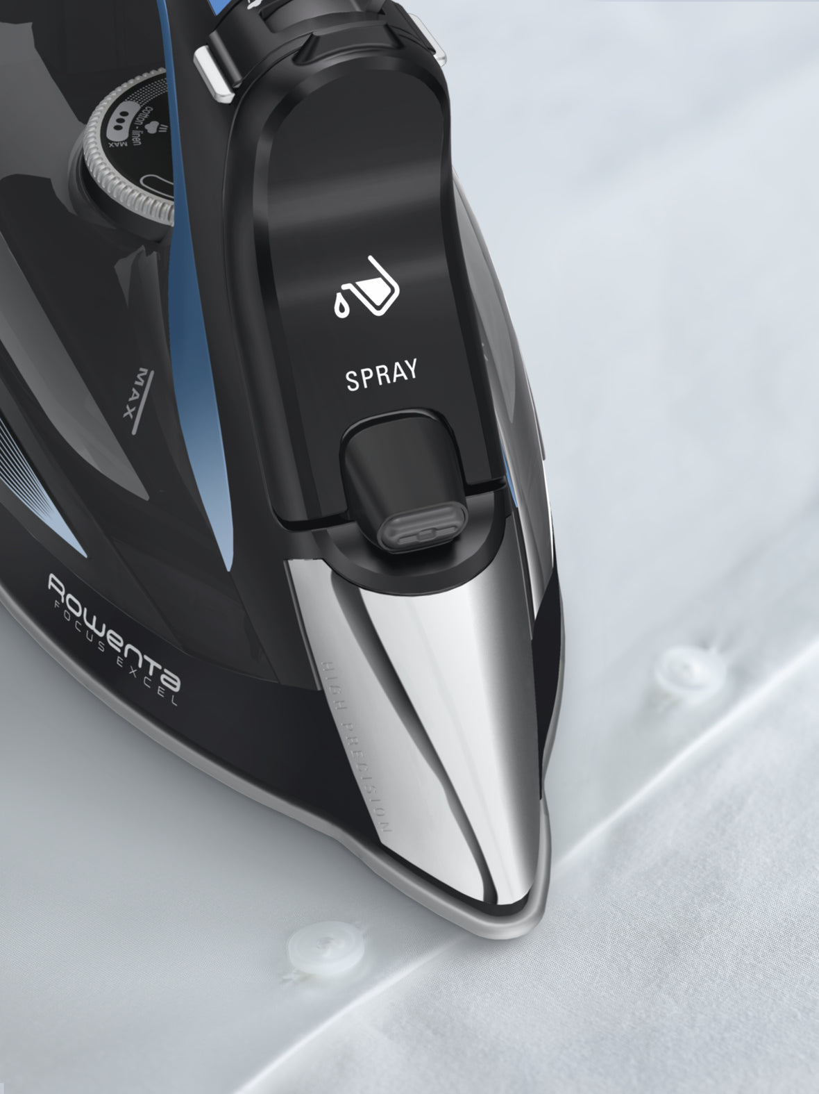 Ferro a Vapore Microsteam Rowenta DW5310 400 HD Laser 2700 W Nero, Blu