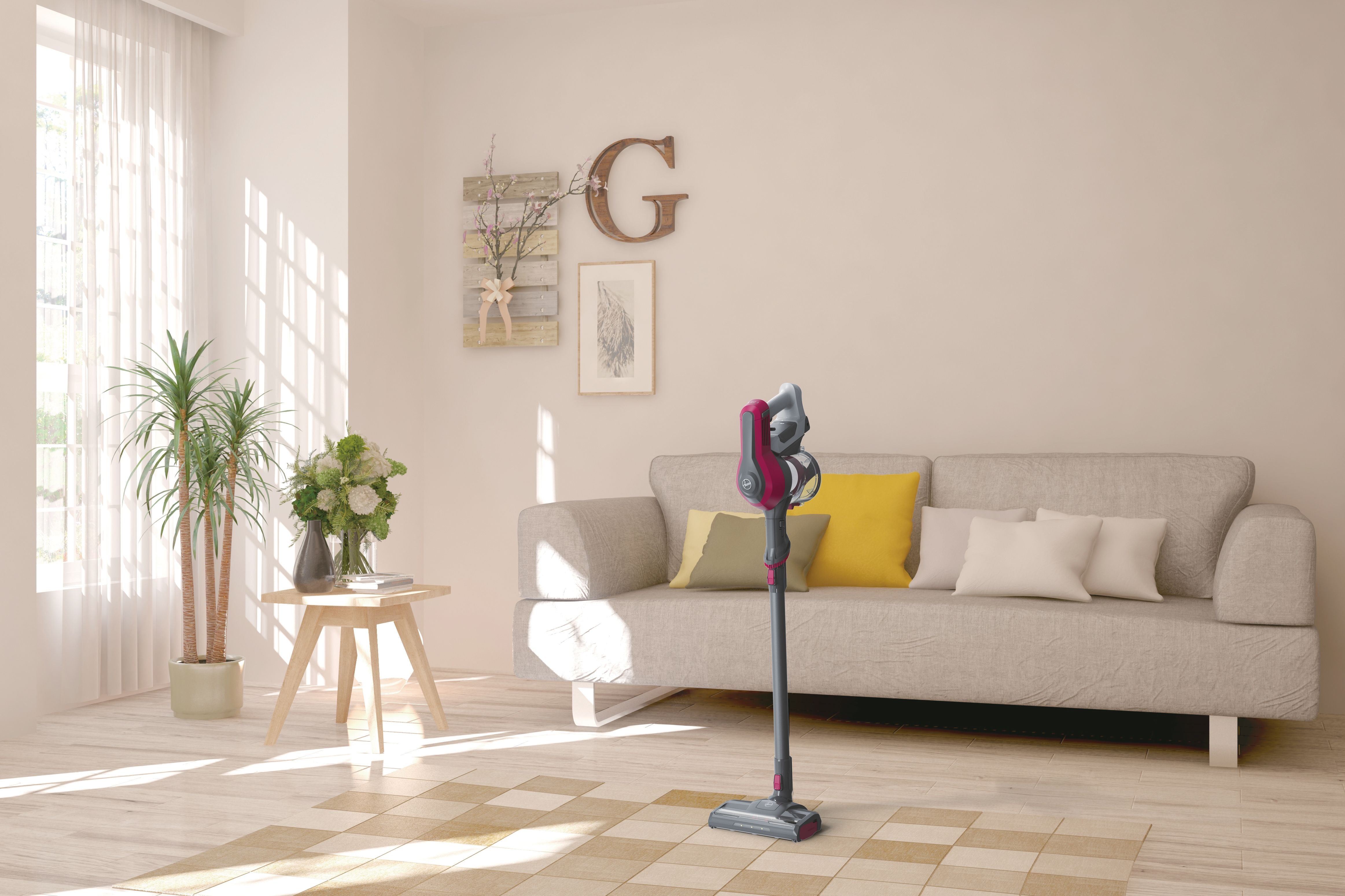 Scopa Elettrica Senza Filo Hoover HF110P 011 170W 0,9 Litri Magenta