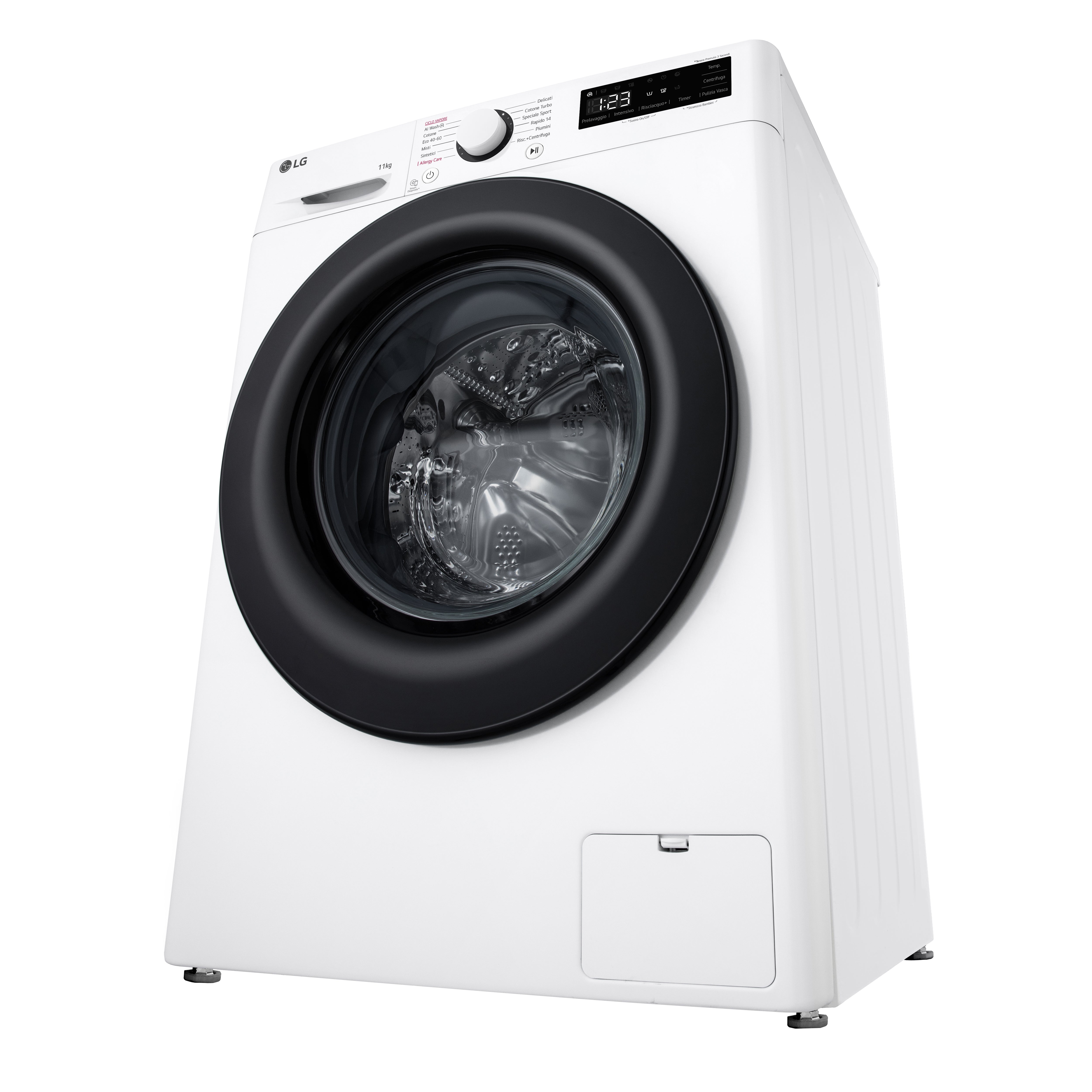 Lavatrice Libera Installazione Caricamento Frontale LG F4R3011NSWB 11kg AI DD Classe A 1400 Giri Bianco Classe A