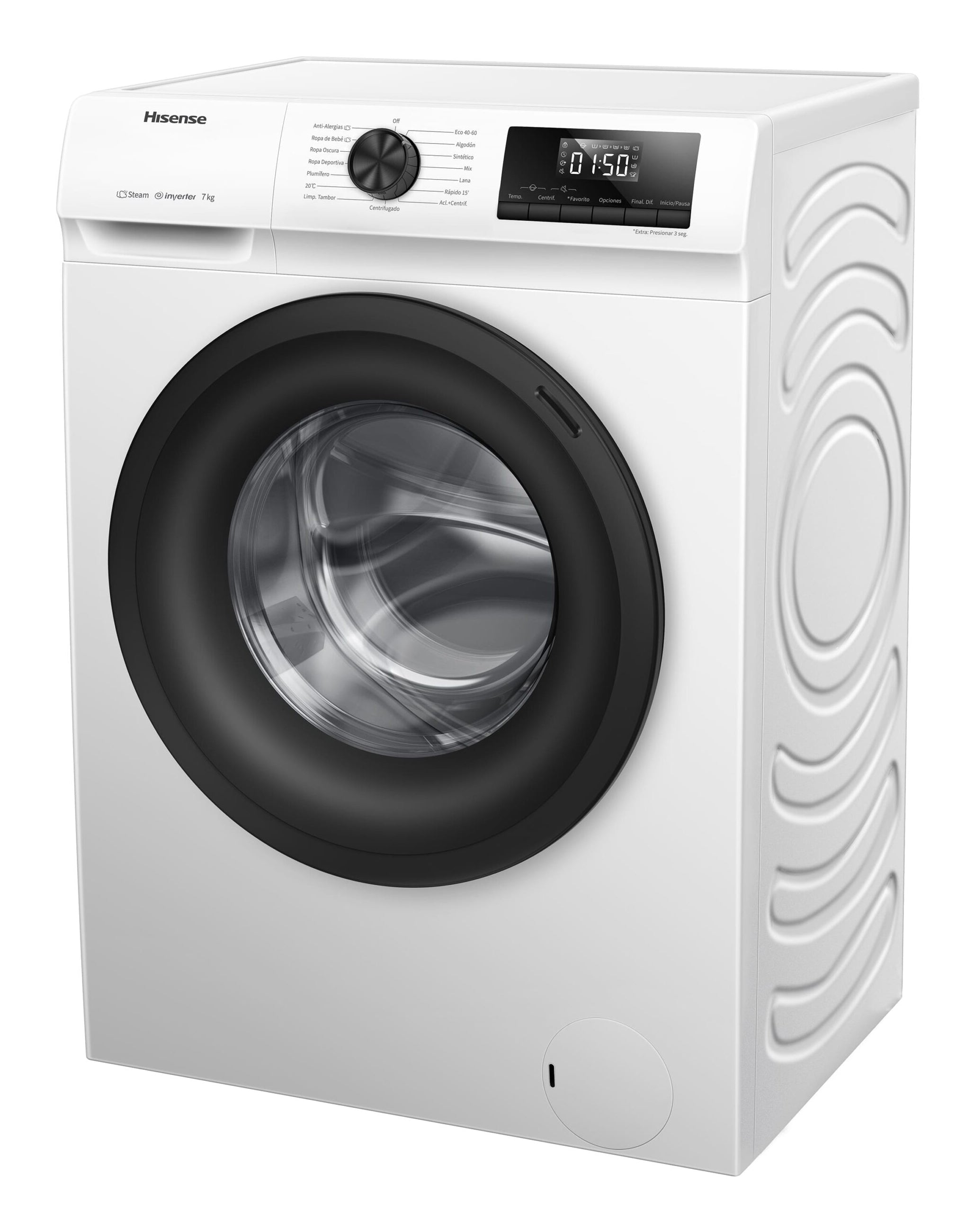 Lavatrice Libera Installazione Caricamento Frontale Hisense WFQP701219VM 7 kg 1200 Giri/min Bianco