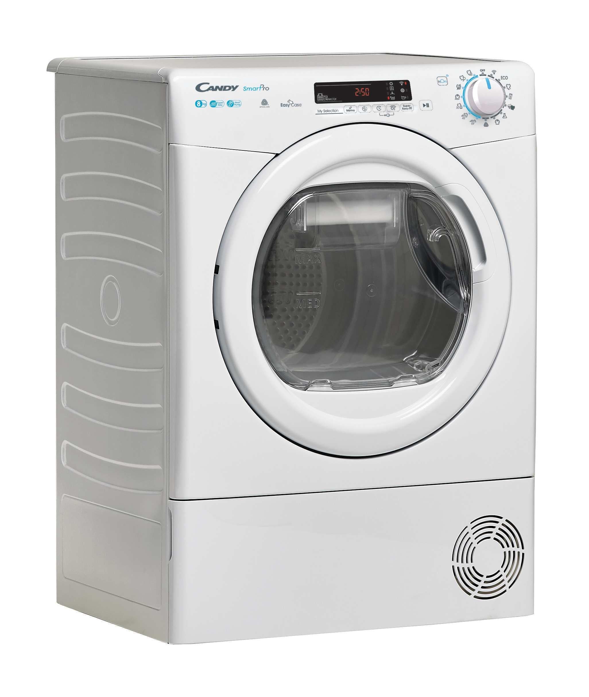 Asciugatrice Libera Installazione Caricamento Frontale Candy Smart Pro CSOE H8A2DE-S 8 kg  Bianco Classe E
