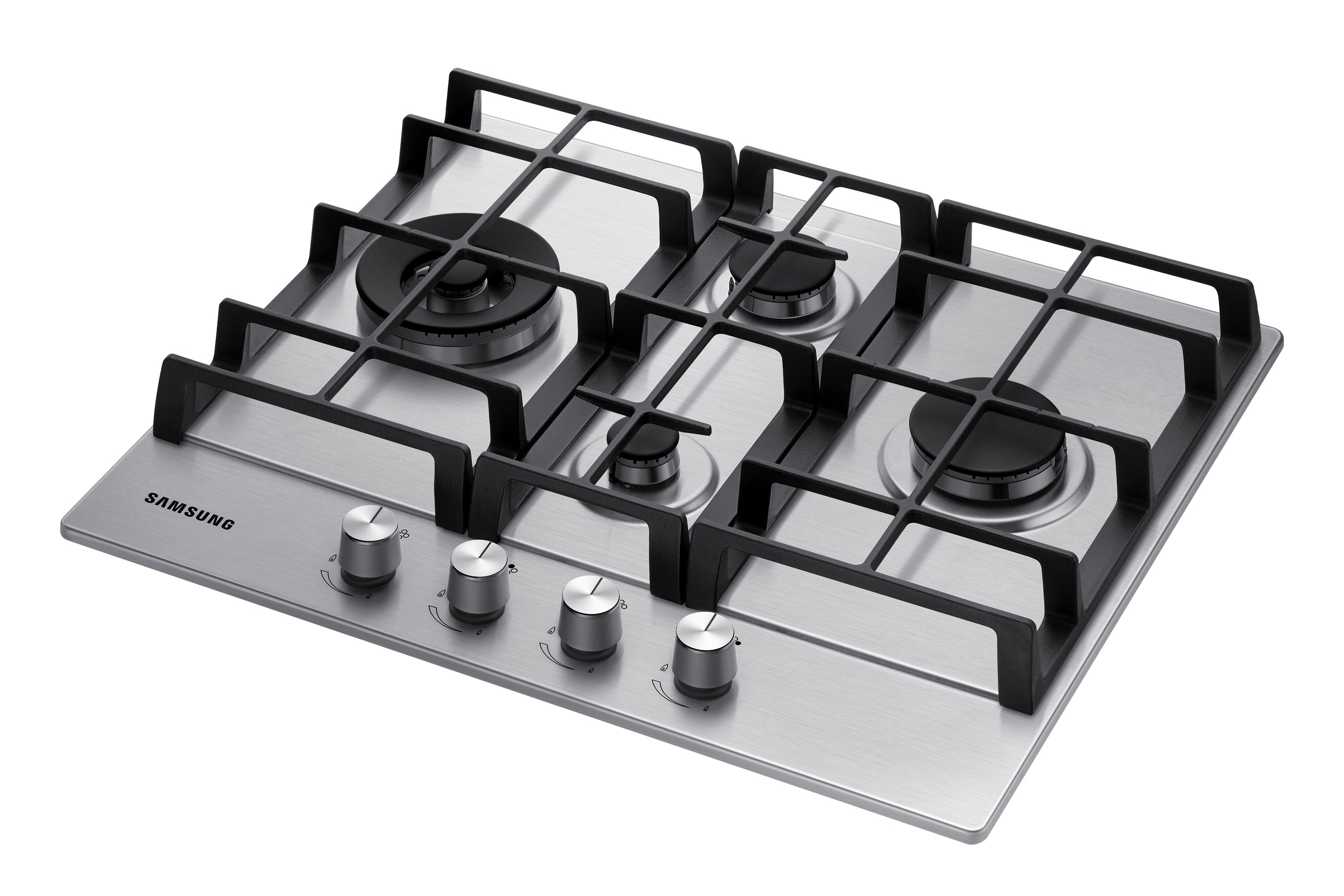 Piano Cottura a Gas Da Incasso Samsung NA64H3031BS 60cm 4 Bruciatori Inox