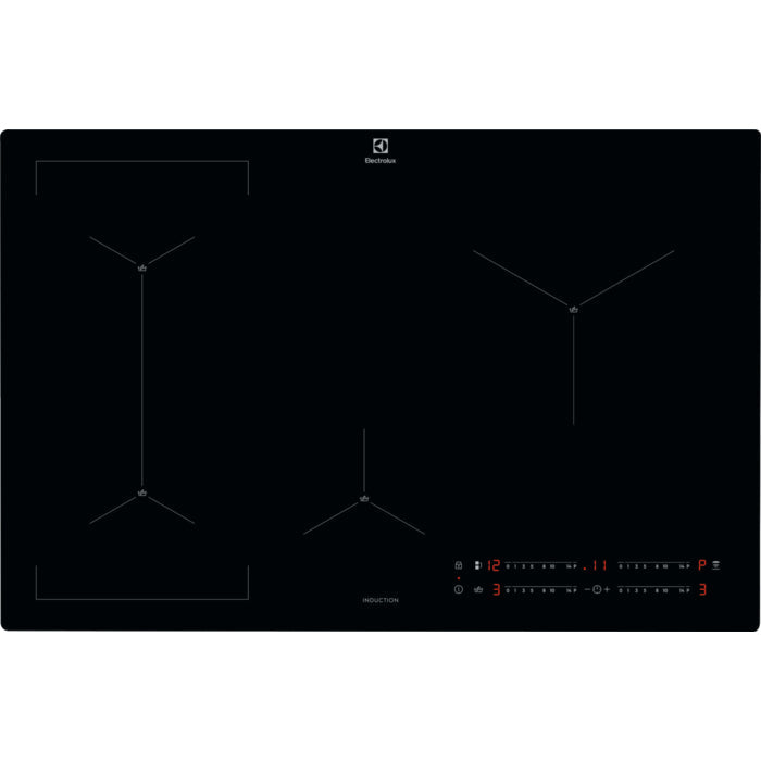 Piano Cottura a Induzione Da Incasso Electrolux EIS82449C Nero 80 cm 4 Zone