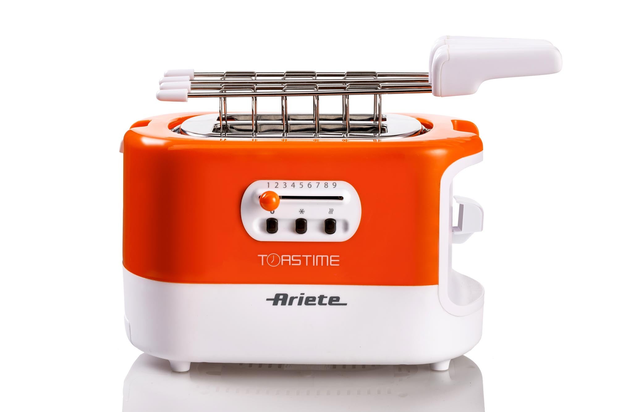 Tostapane con Pinze Ariete 159 Toastime 700 Watt Bianco e Arancio