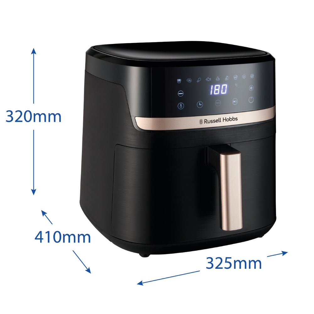 Friggitrice ad Aria Calda Russell Hobbs SatisFry Air Singolo 8,3L Indipendente 1800W Nero