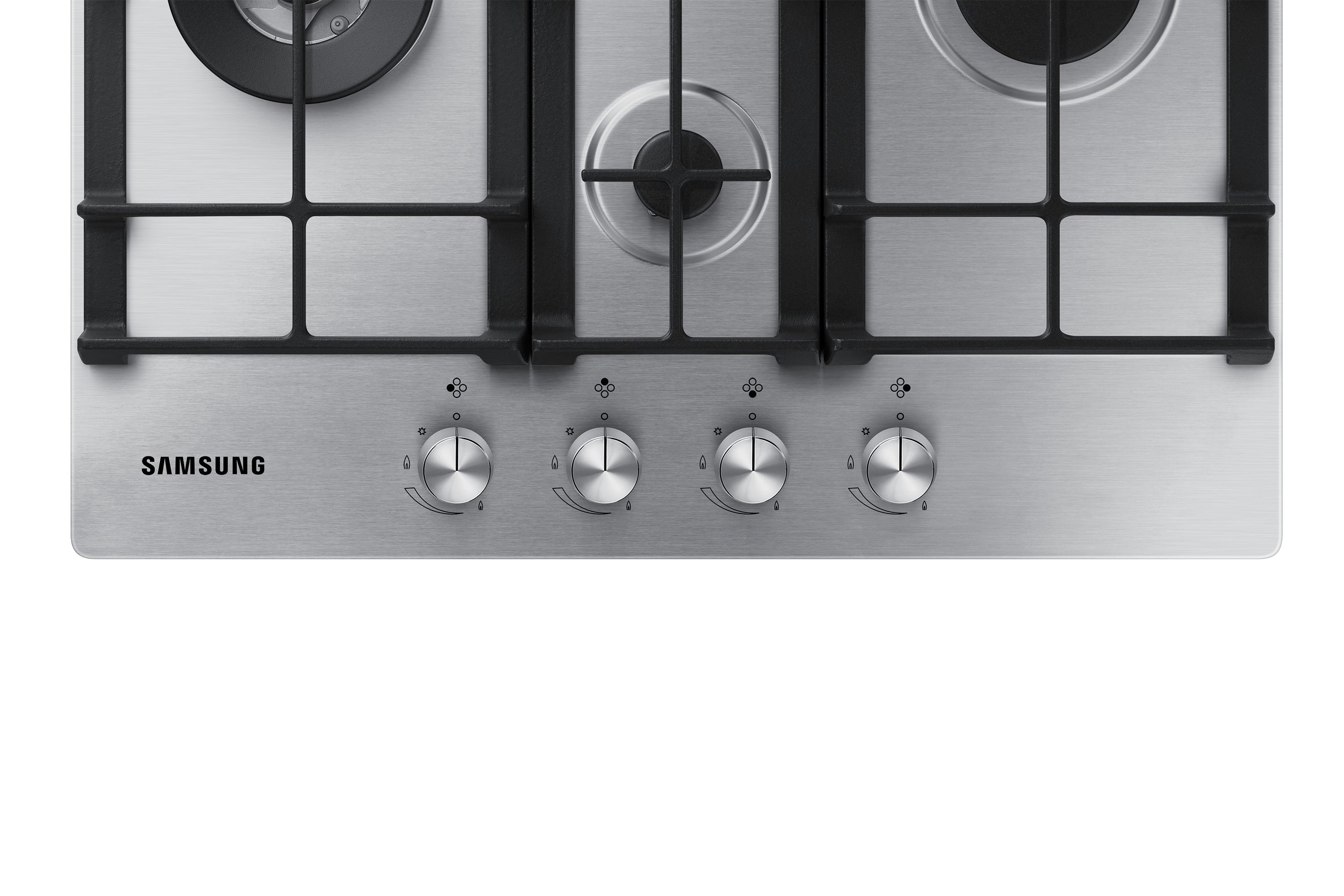 Piano Cottura a Gas Da Incasso Samsung NA64H3031BS 60cm 4 Bruciatori Inox