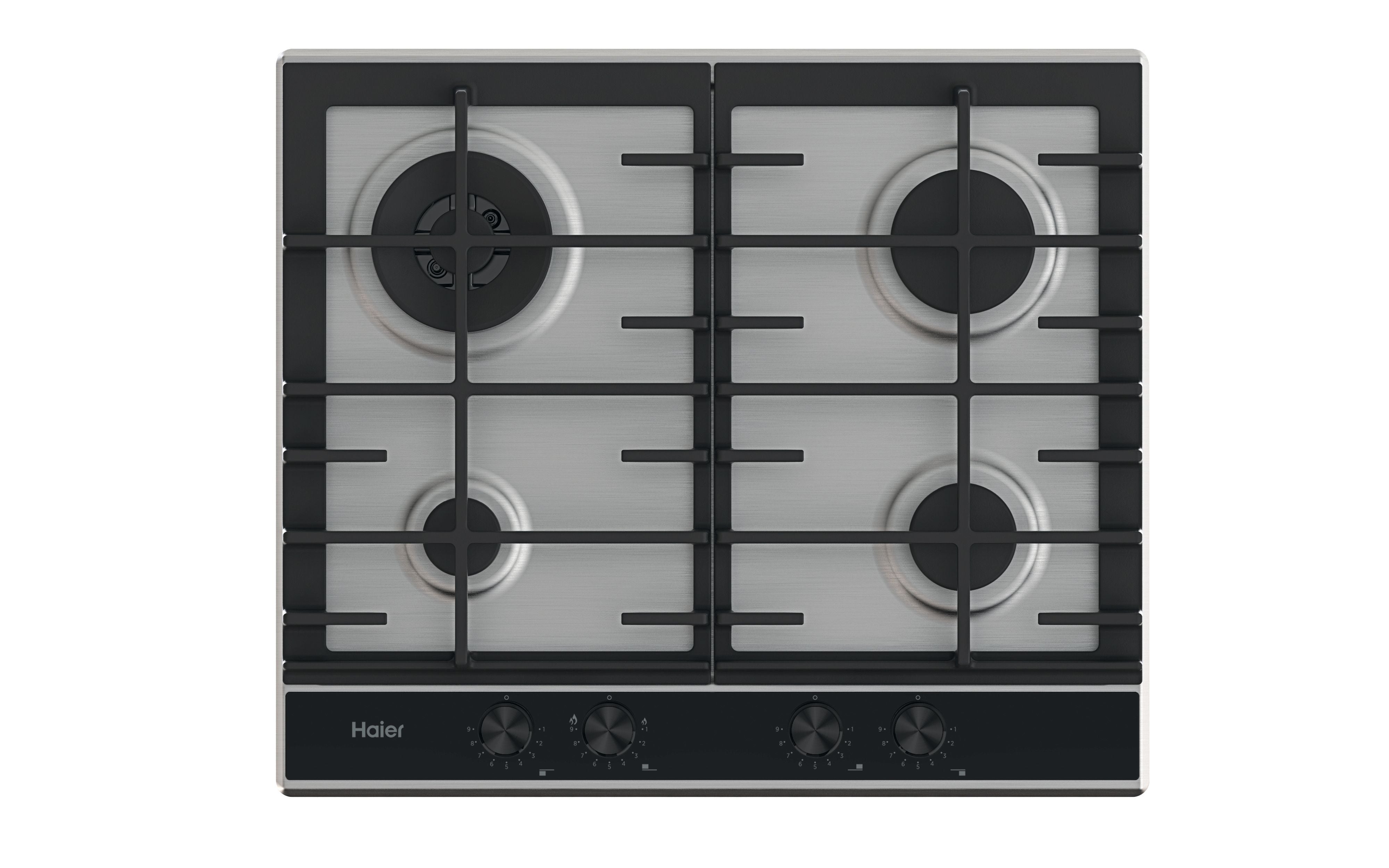 Piano Cottura a Gas Da Incasso Haier Series 4 HAHG6BR4XH Acciaio Inox 59.5 cm 4 Fornello(i)