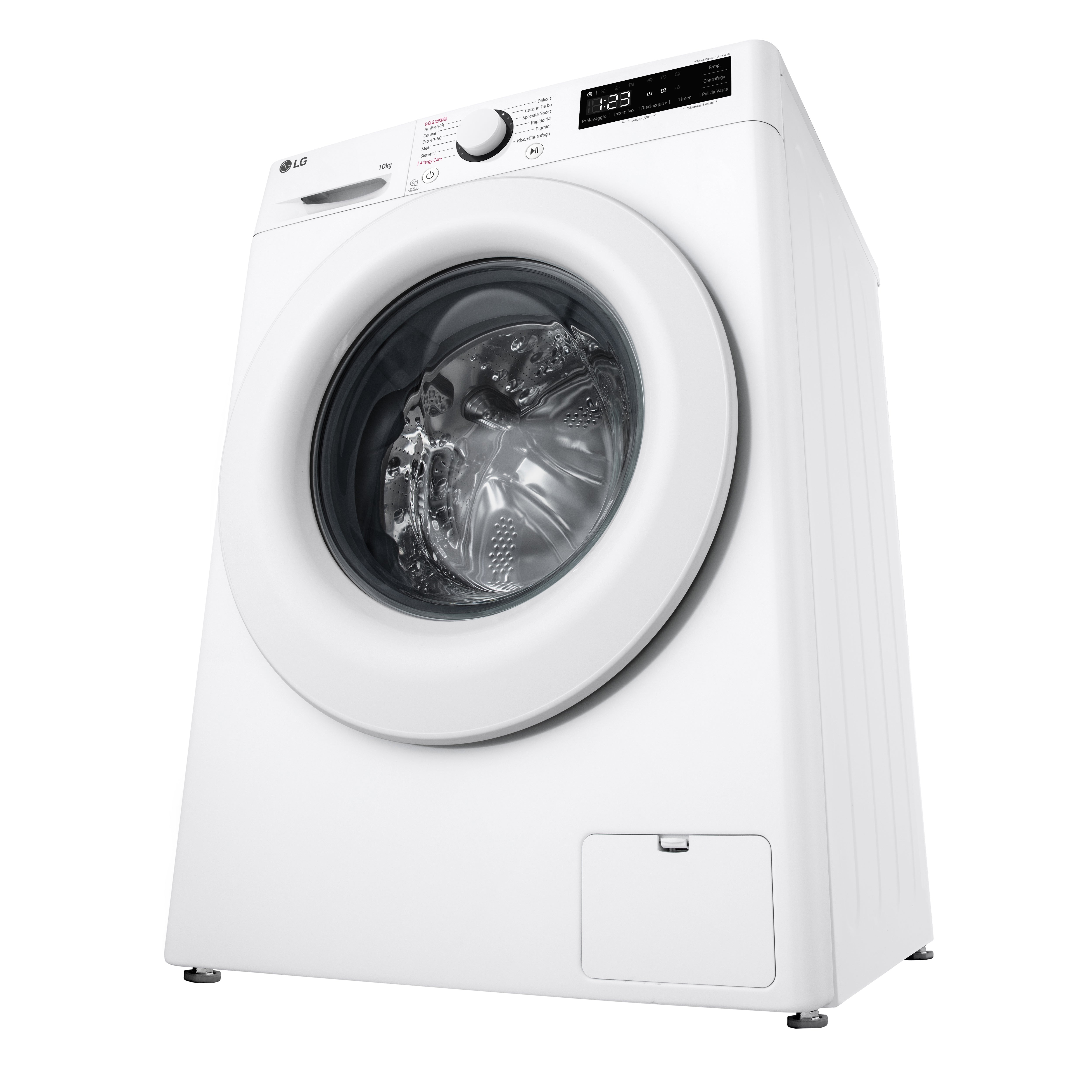 Lavatrice a Vapore Libera Installazione Caricamento Frontale LG F4R3010NSWW 10kg AI DD Classe A 1400 giri/min Classe A