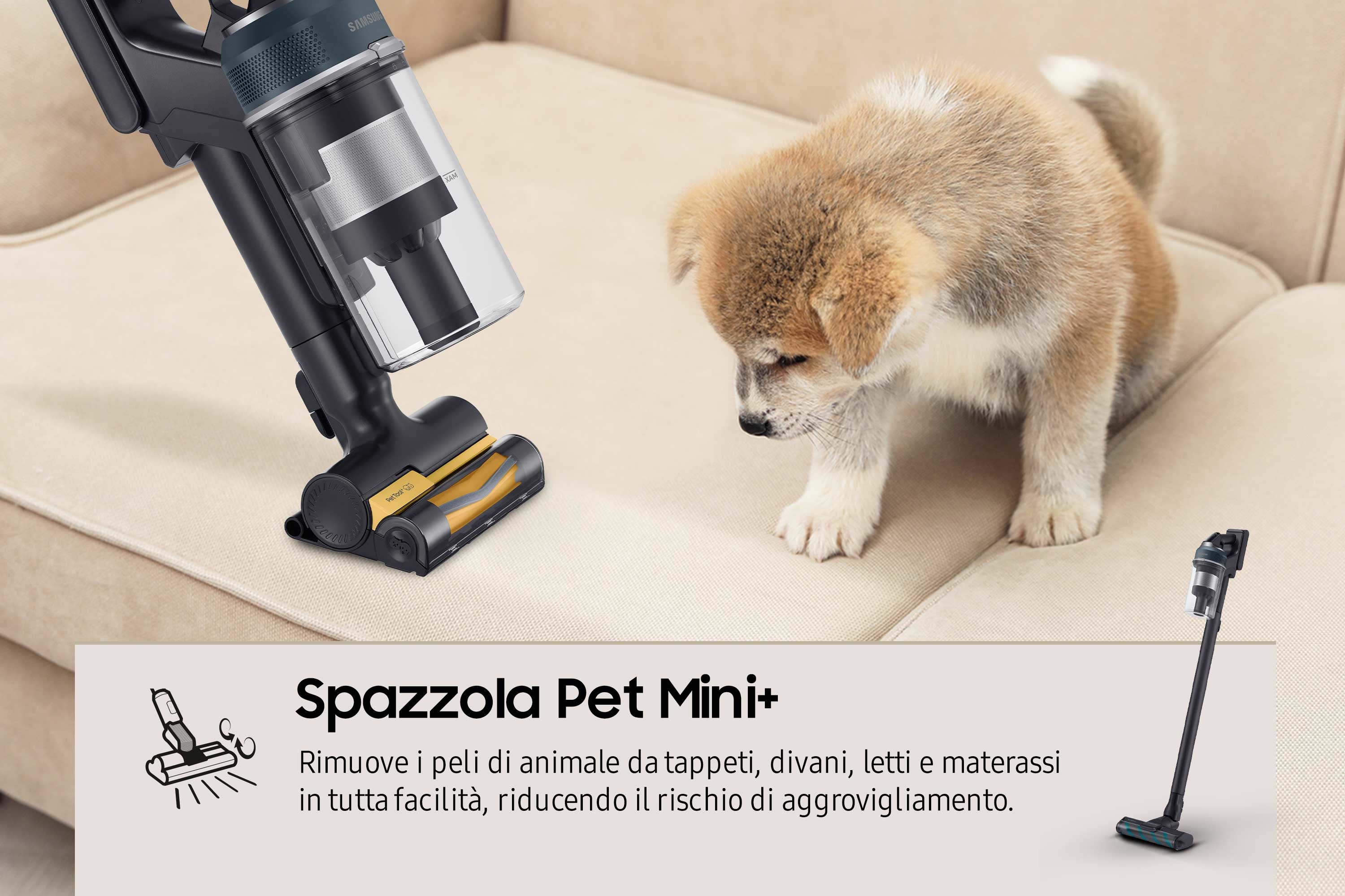 Aspirapolvere Senza Filo Samsung Jet™ 85 Complete 210W VS20C8524TB Nero, Blu