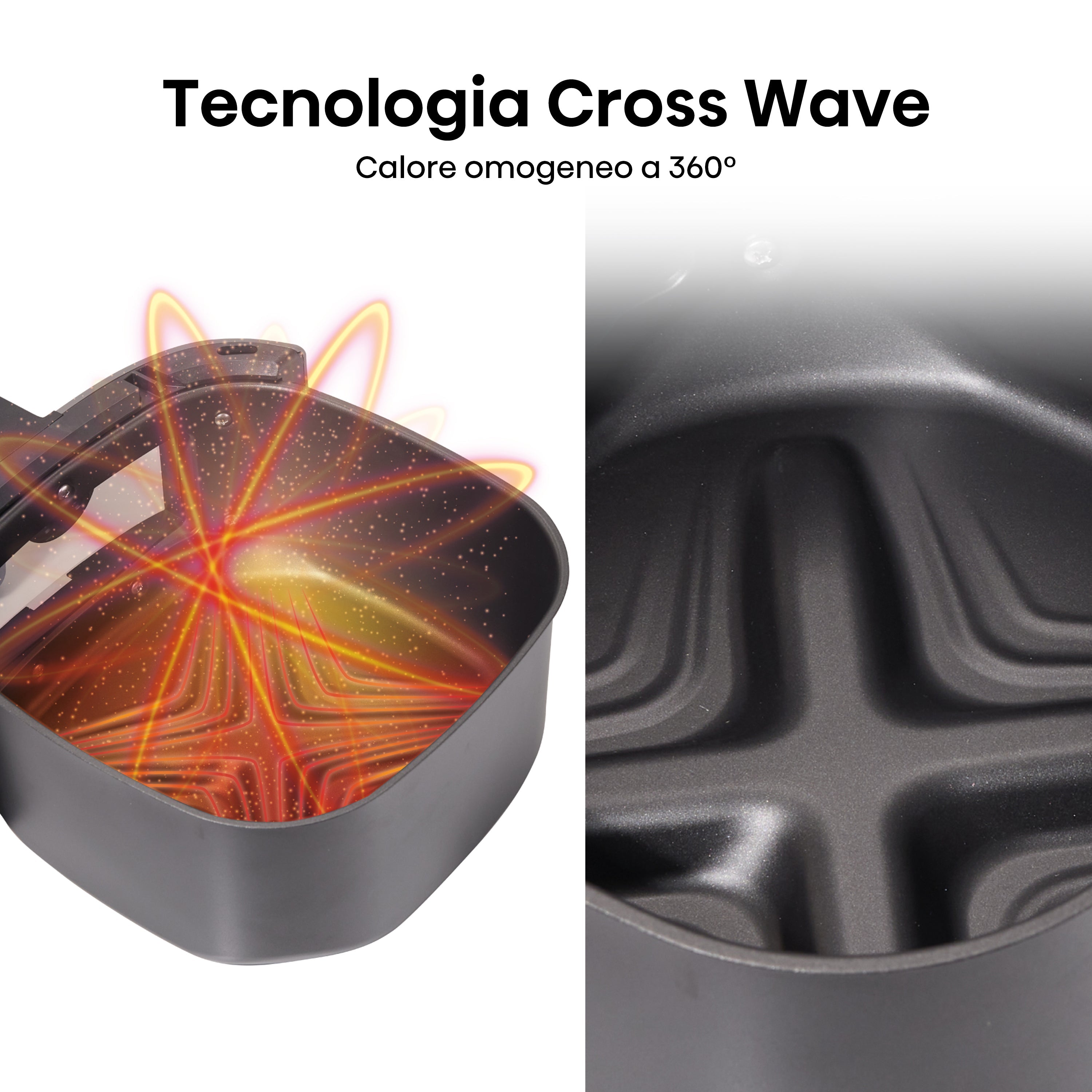 Friggitrice ad Aria Calda Hisense HAF1900D Singolo 7L 1800 W Nero