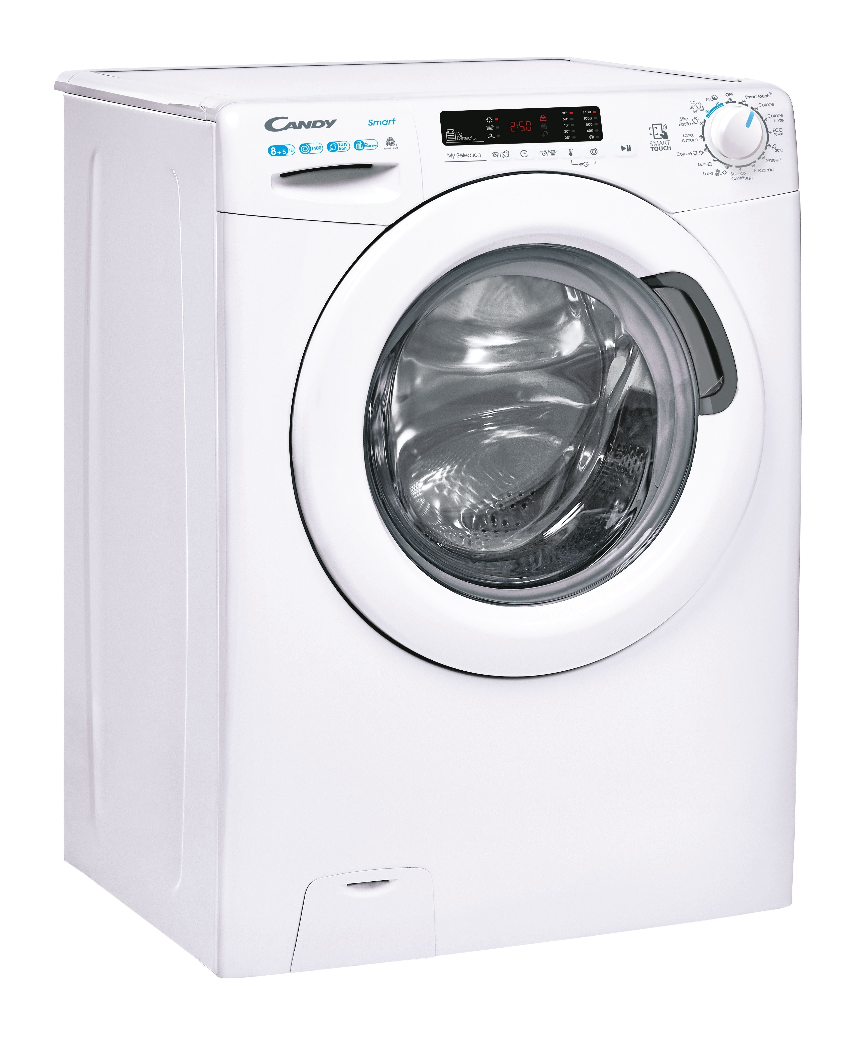 Lavasciuga Libera installazione Caricamento Frontale Candy Smart CSWS 4852DE/1-11 8/5Kg Bianco Classe E