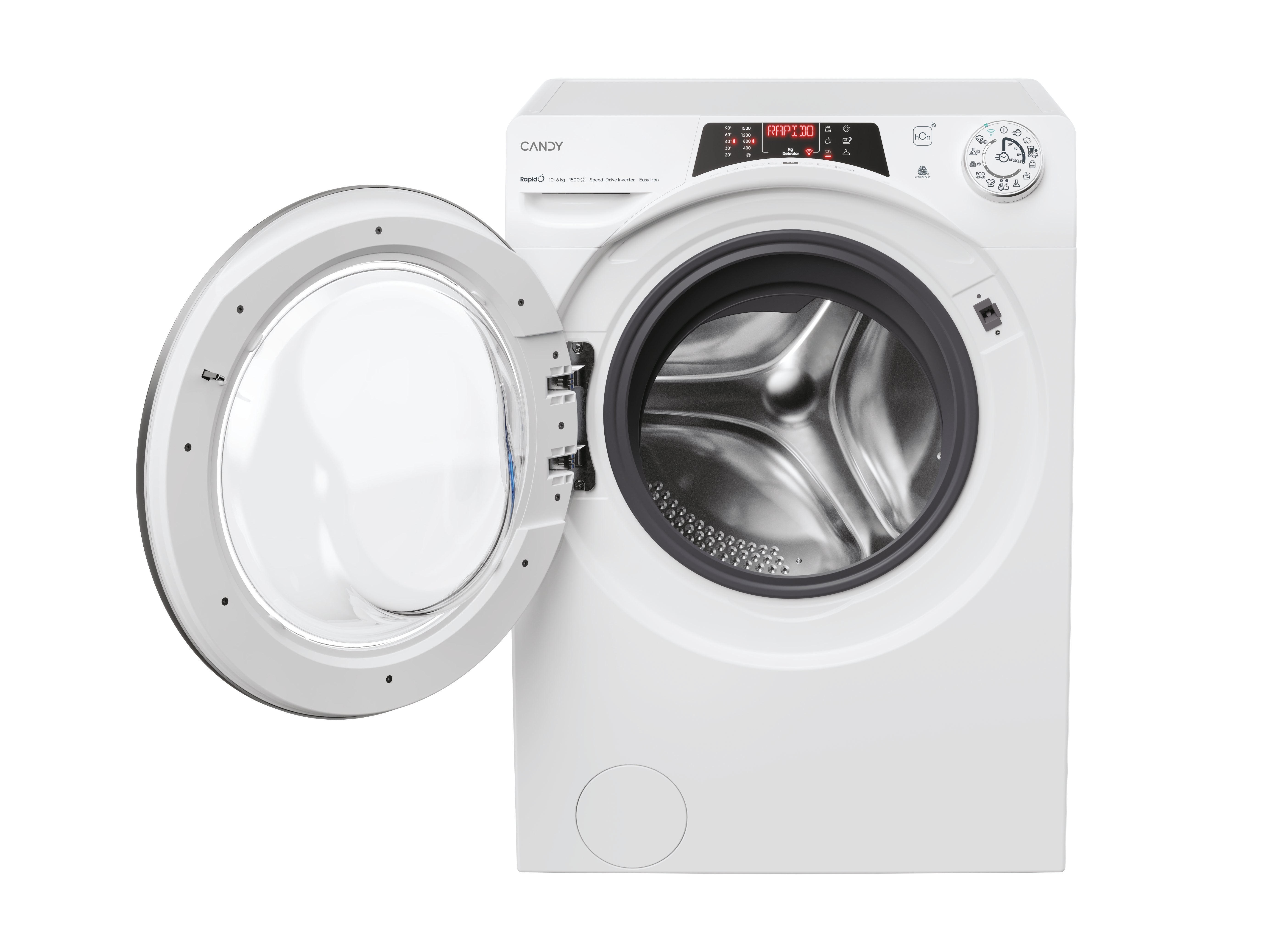 Lavasciuga Libera Installazione Caricamento Frontale Candy RapidÓ ROW51066DWMST-S 10/6kg Bianco Classe D