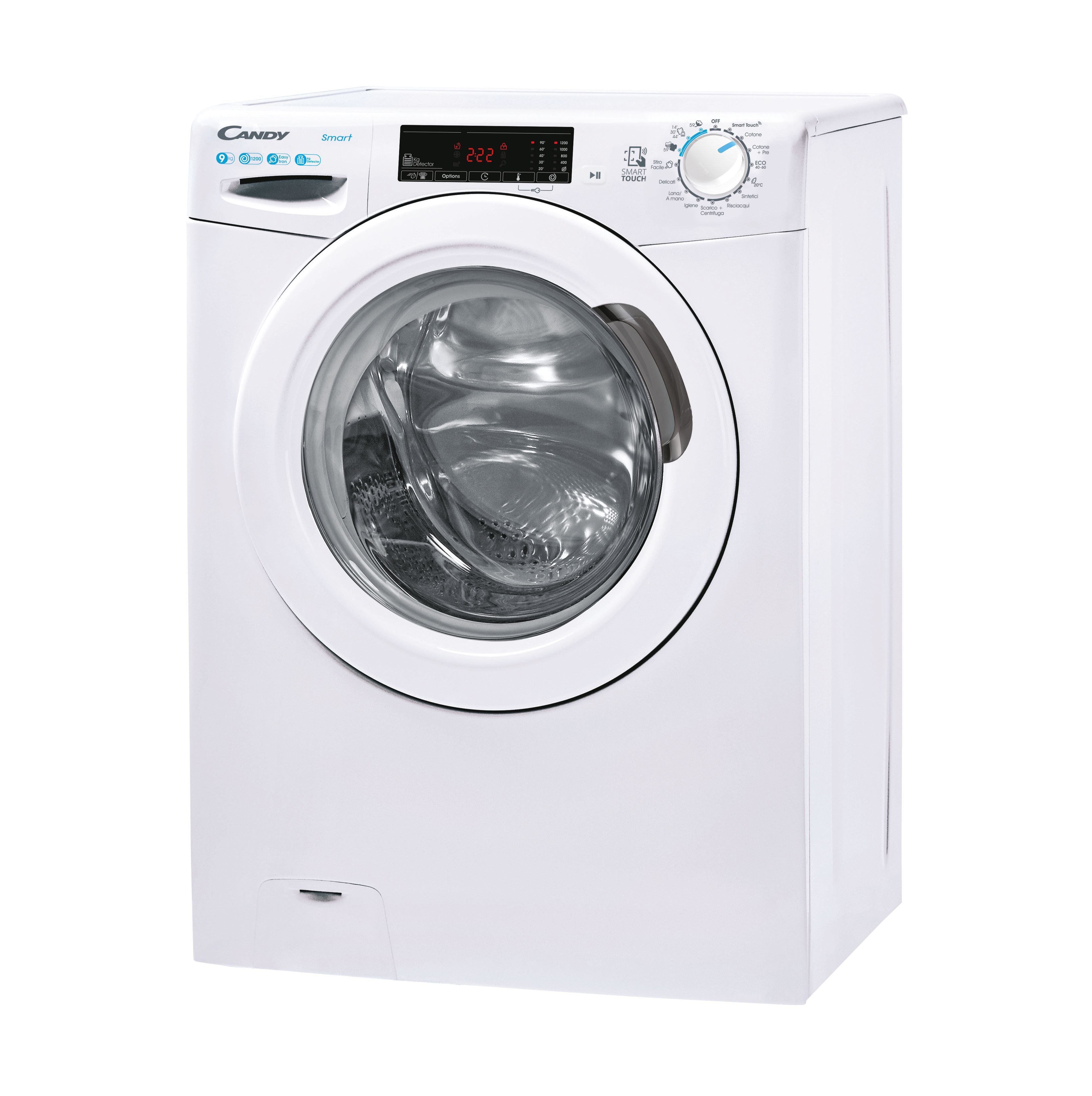 Lavatrice Libera Installazione Caricamento Frontale Candy Smart CSS129TW4-11 9 kg 1200 Giri/min Bianco