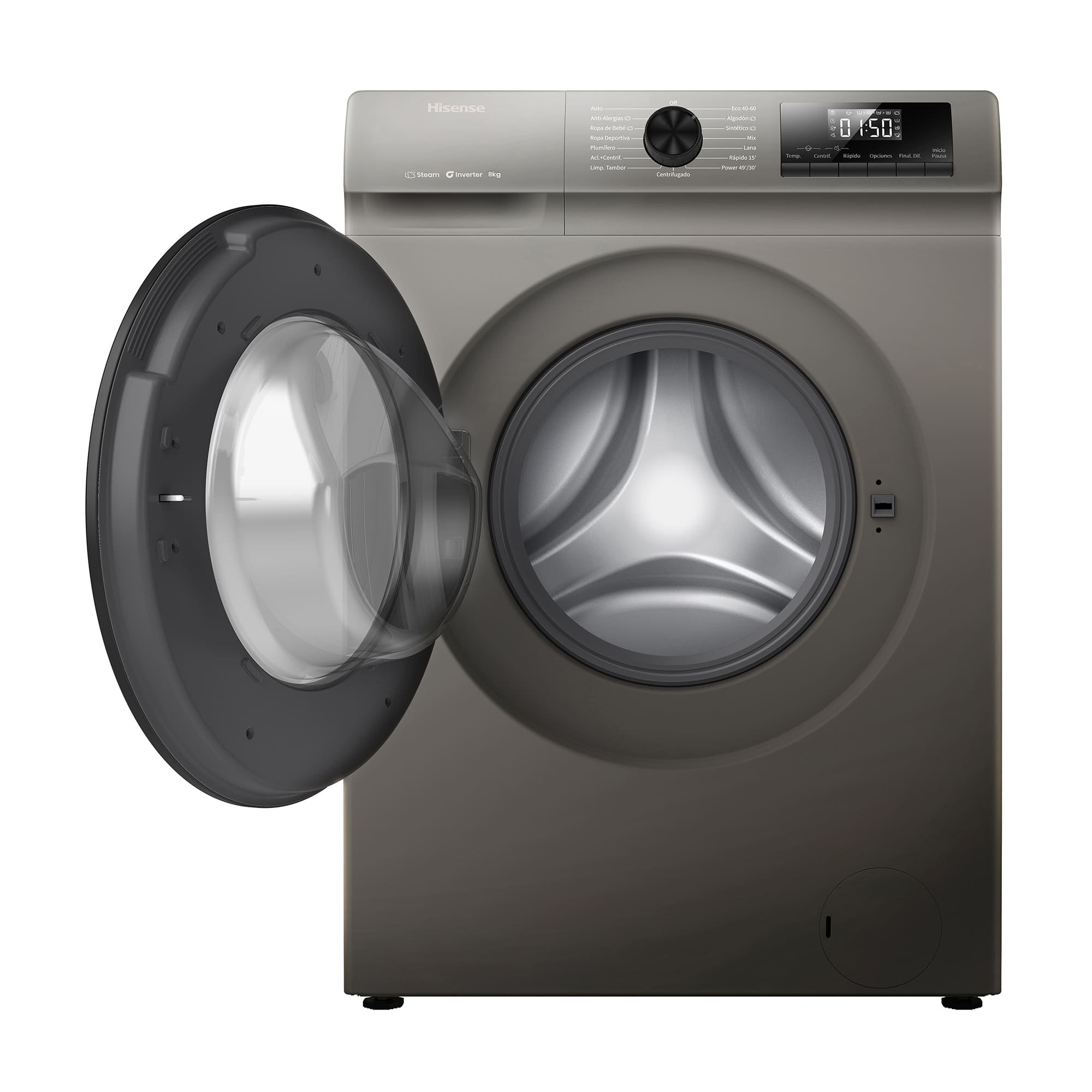 Lavatrice Caricamento Frontale Libera Installazione Hisense WF1Q8041BT 8 kg 1400 Giri/min Grigio