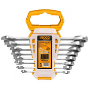 INGCO Set di 8 Chiavi Combinate a Cricchetto
