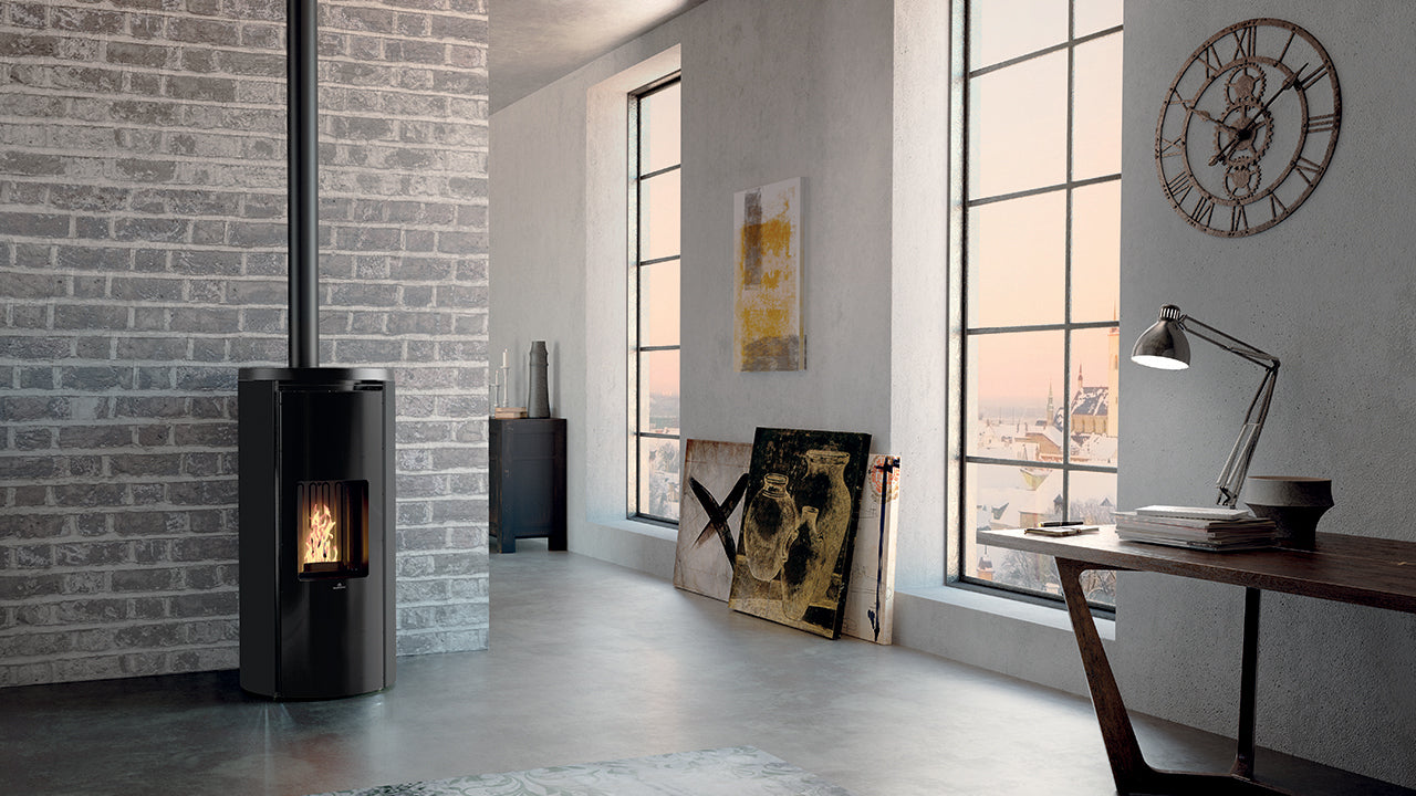 Stufa a Pellet EdilKamin Modello Celia Air Tight Da 7,2 Kw - Vari Colori