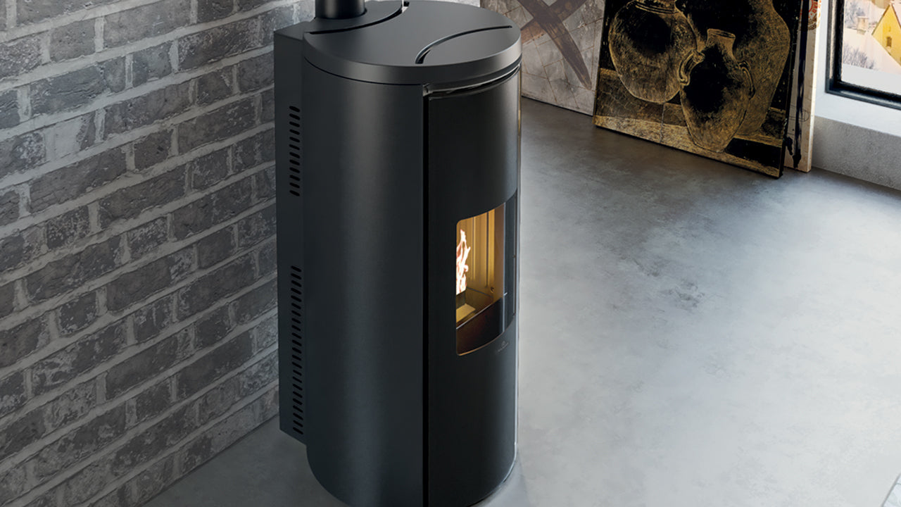 Stufa a Pellet EdilKamin Modello Celia Air Tight Da 7,2 Kw - Vari Colori