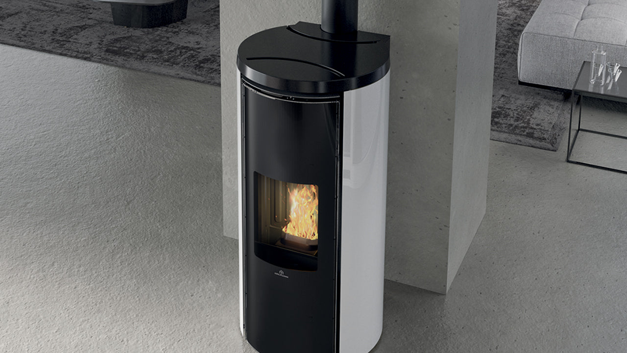 Stufa a Pellet Canalizzabile EdilKamin Modello Celia Air Tight C Plus Da 9,6 Kw - Vari Colori